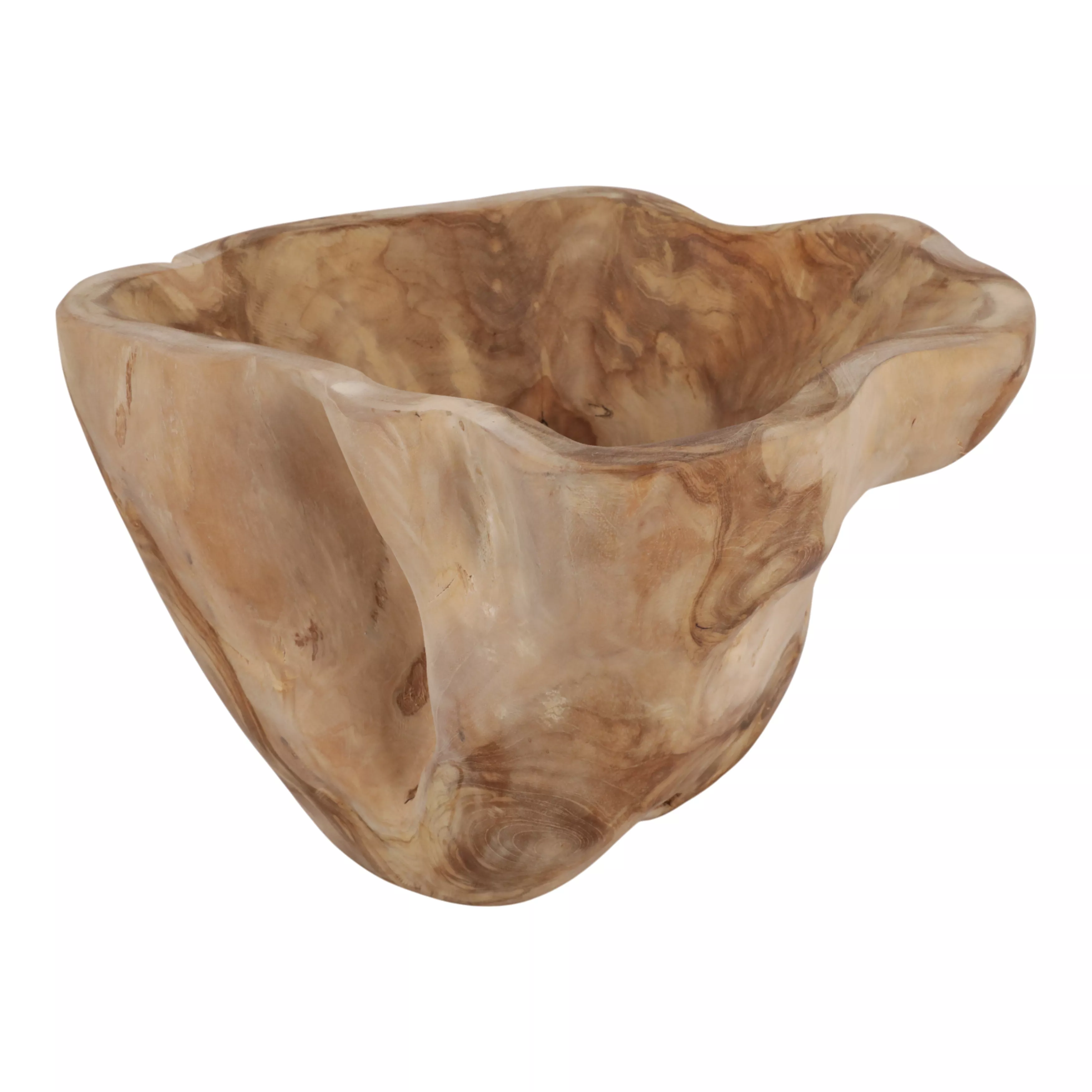 13" Teak Root Bowl, Natural