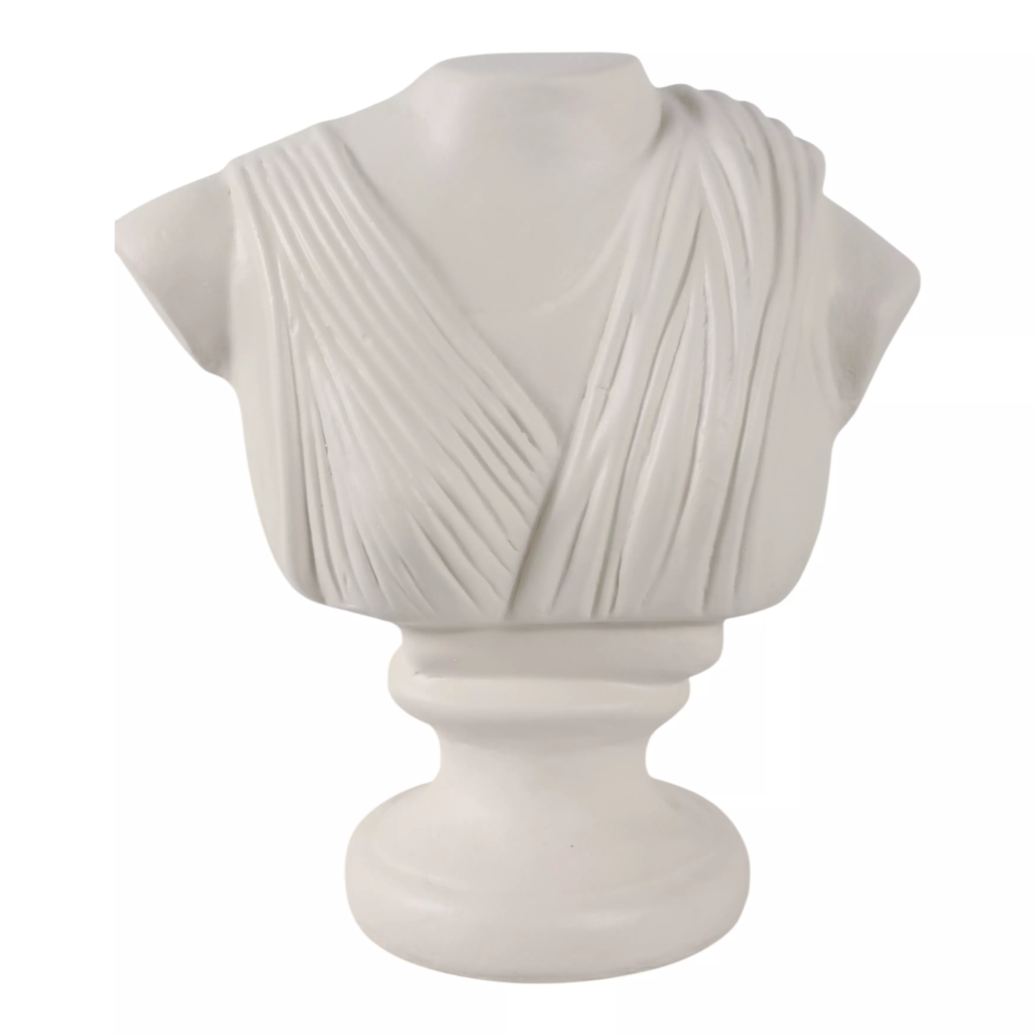 16x15" Paper Mache Bust, Ivory