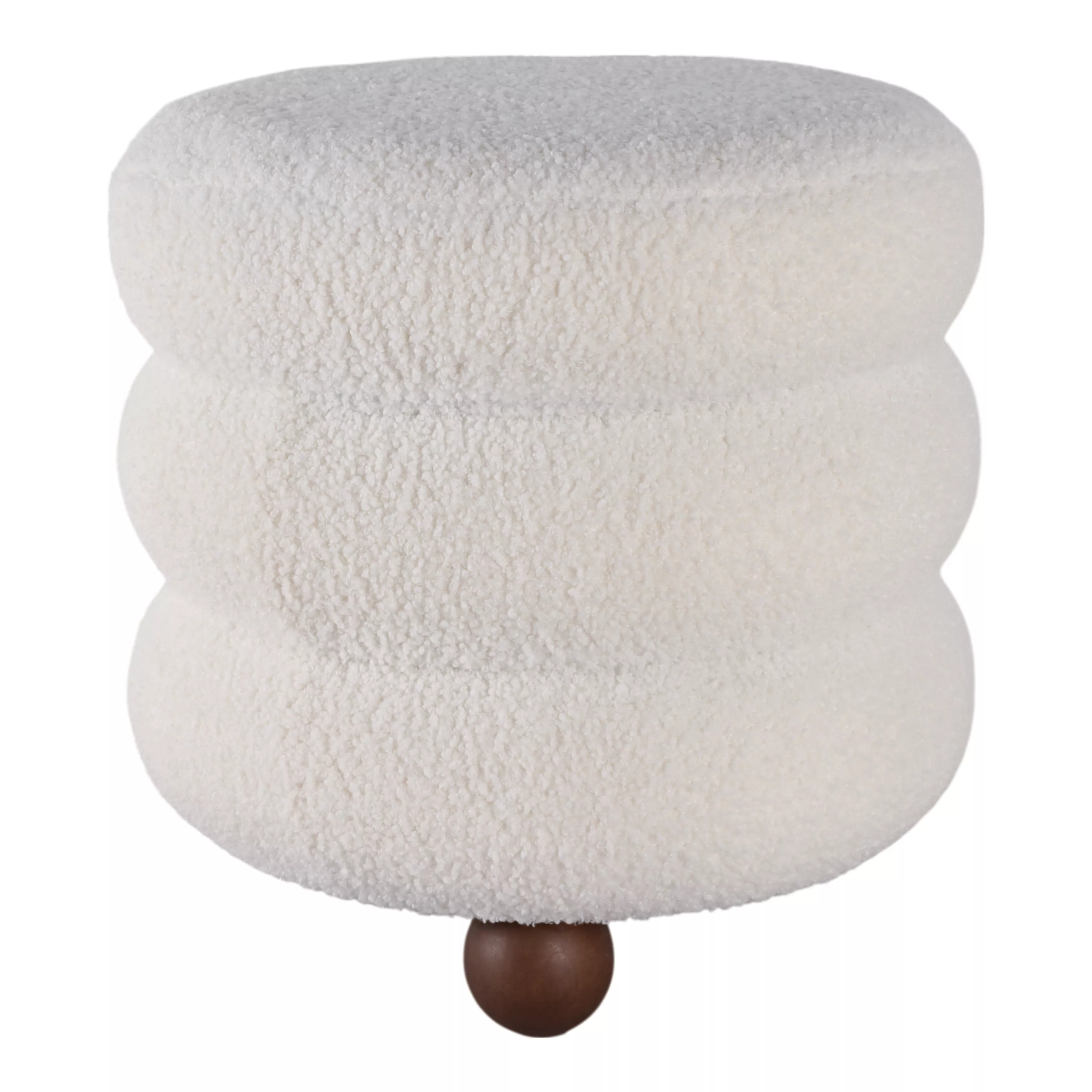 18x18" Ribbed Teddy Ottoman