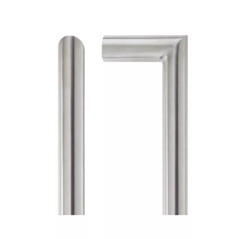19mm Mitred Pull Handle - Grade 201 - Bolt Through Fixings