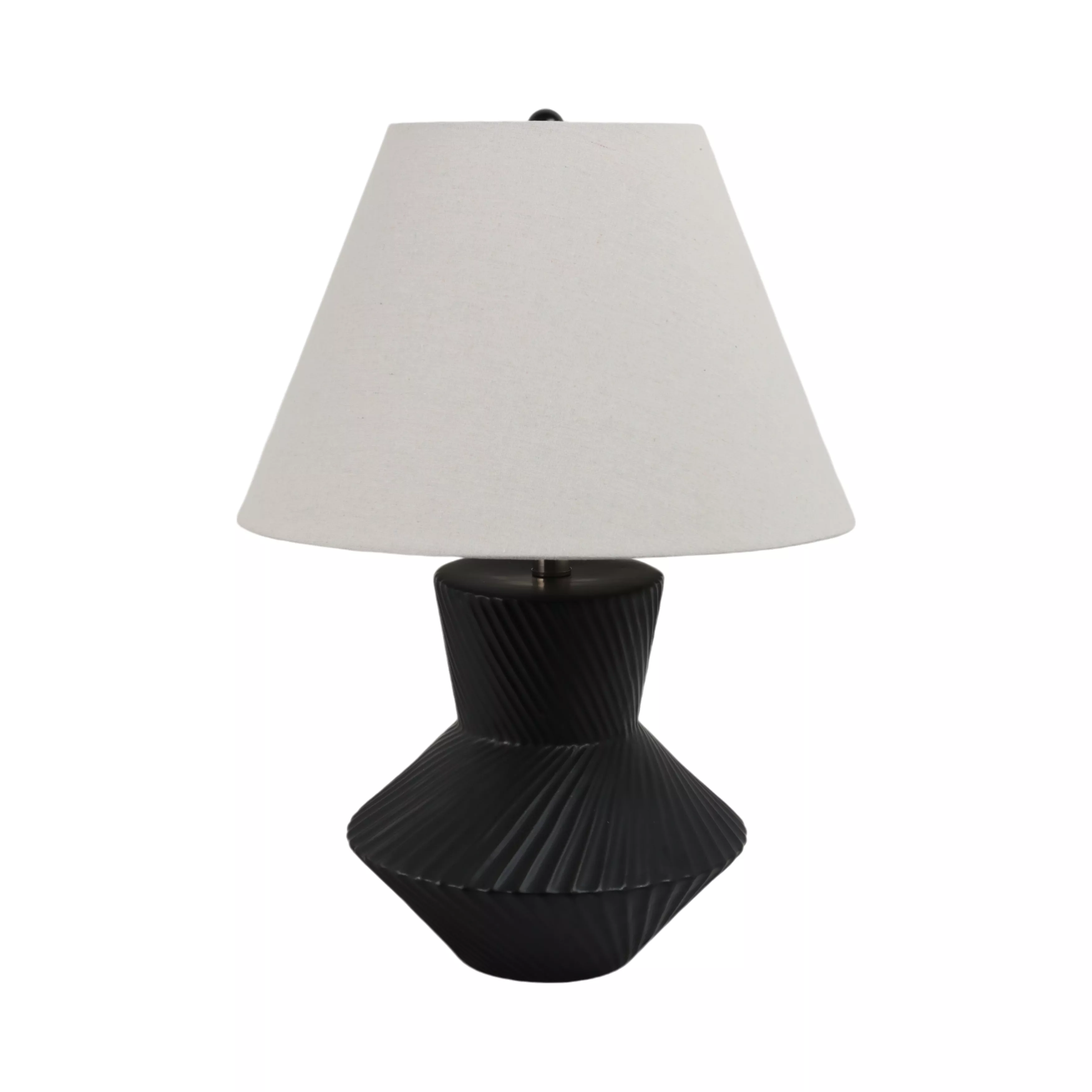 23" Ribbed Totem Table Lamp
