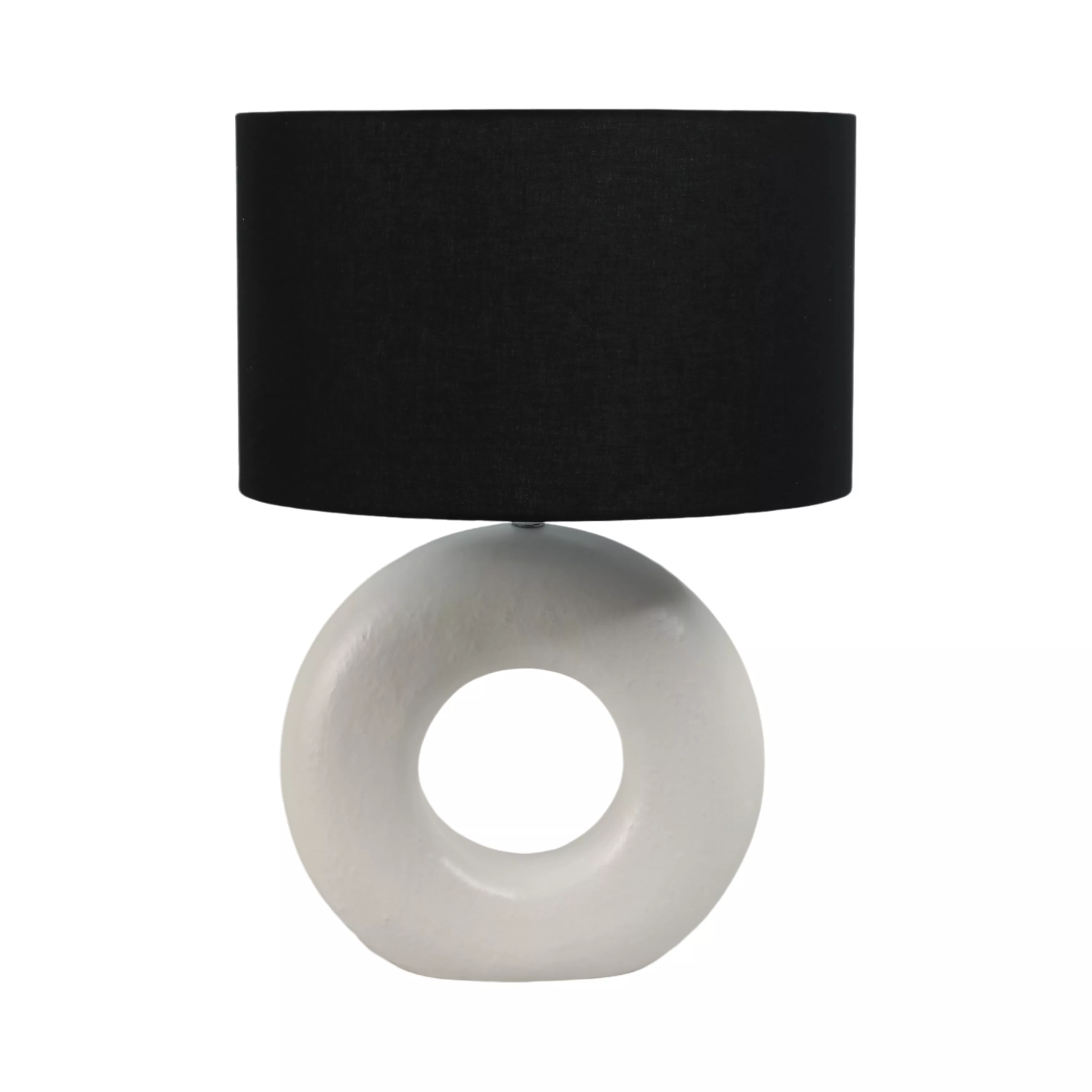 26" Textured Round Table Lamp