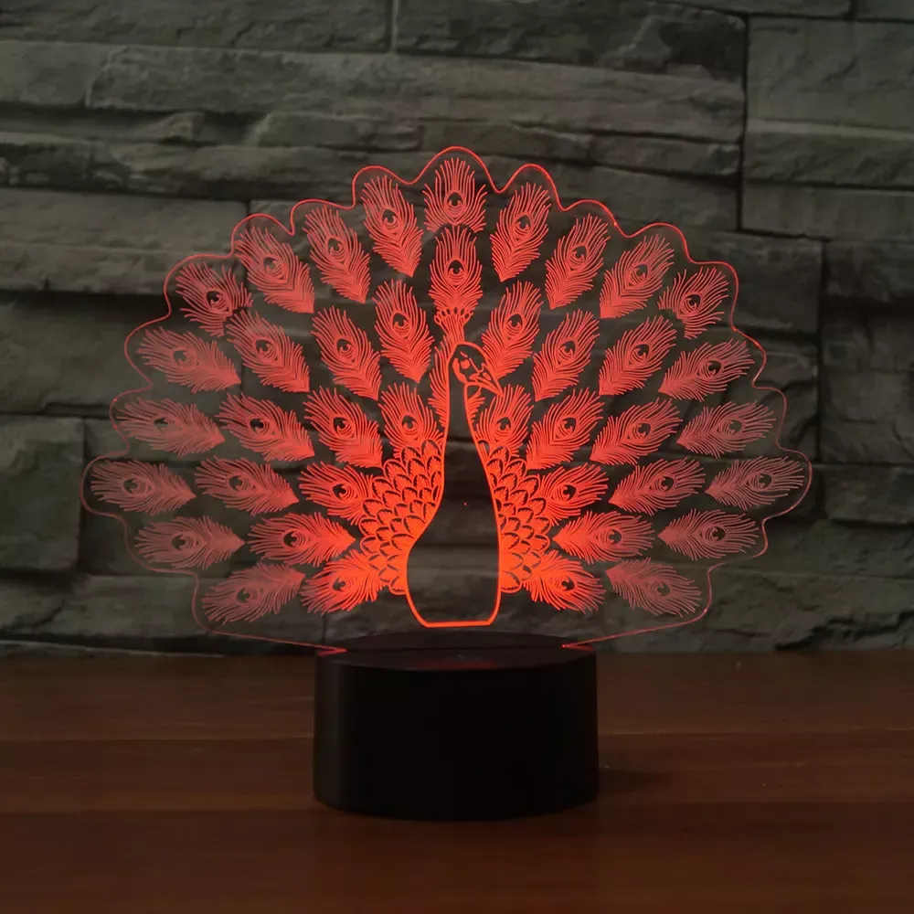 3D Acrylic Table Night Light Decorative Illusion