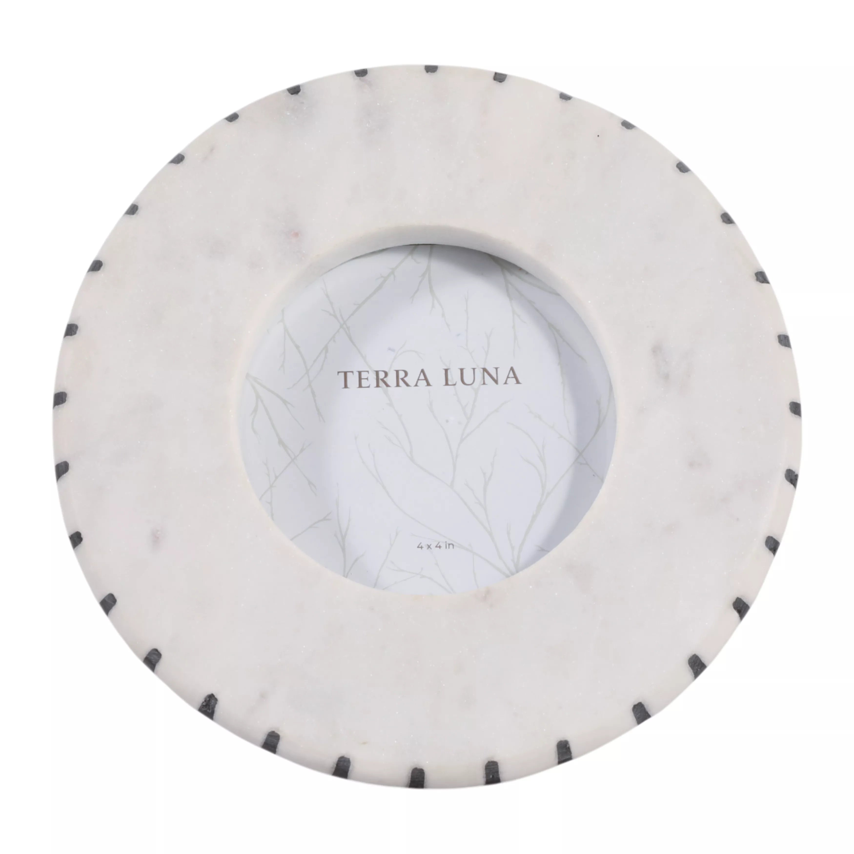 4x4" Round Marble Frame