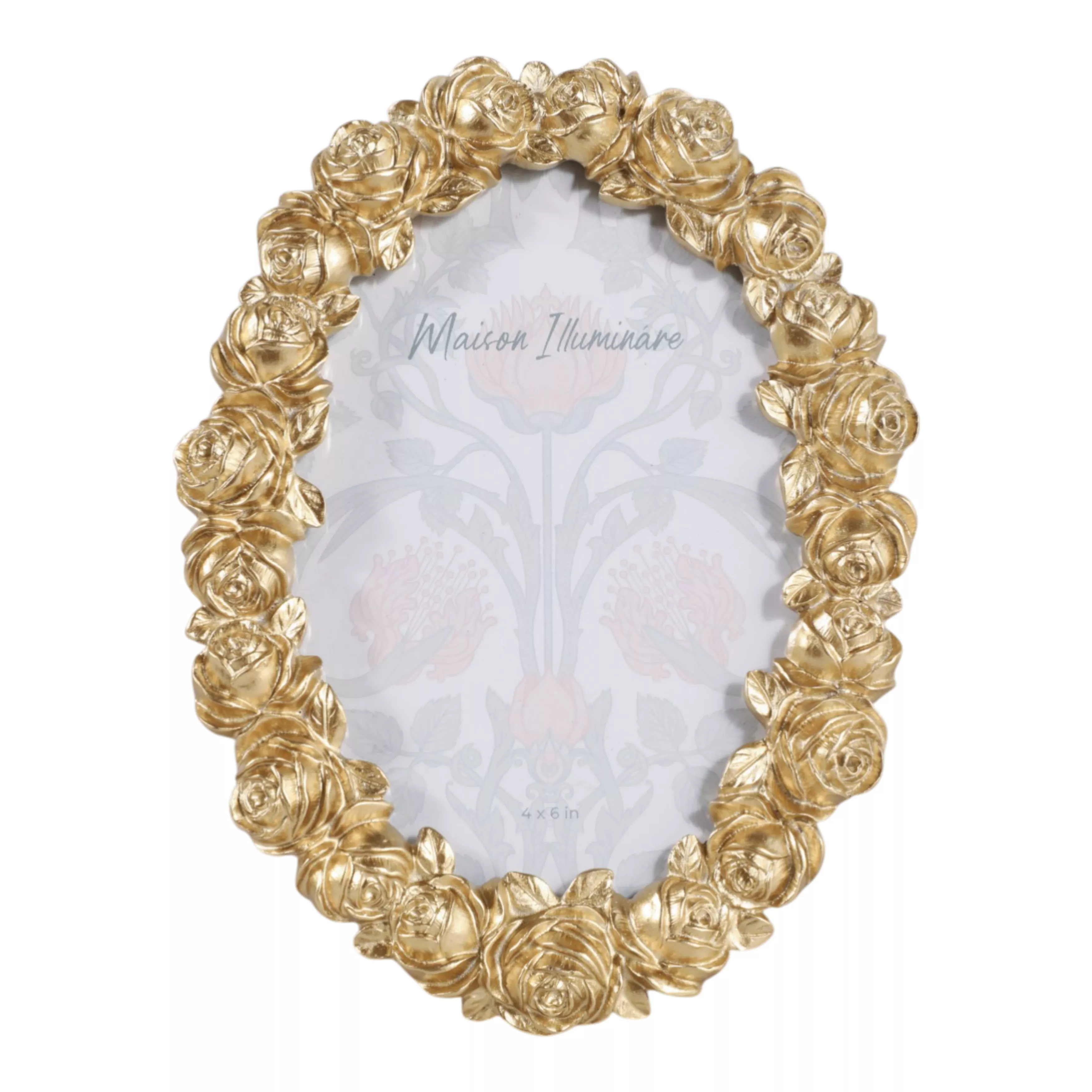 4x6" Rosette Oval Photo Frame