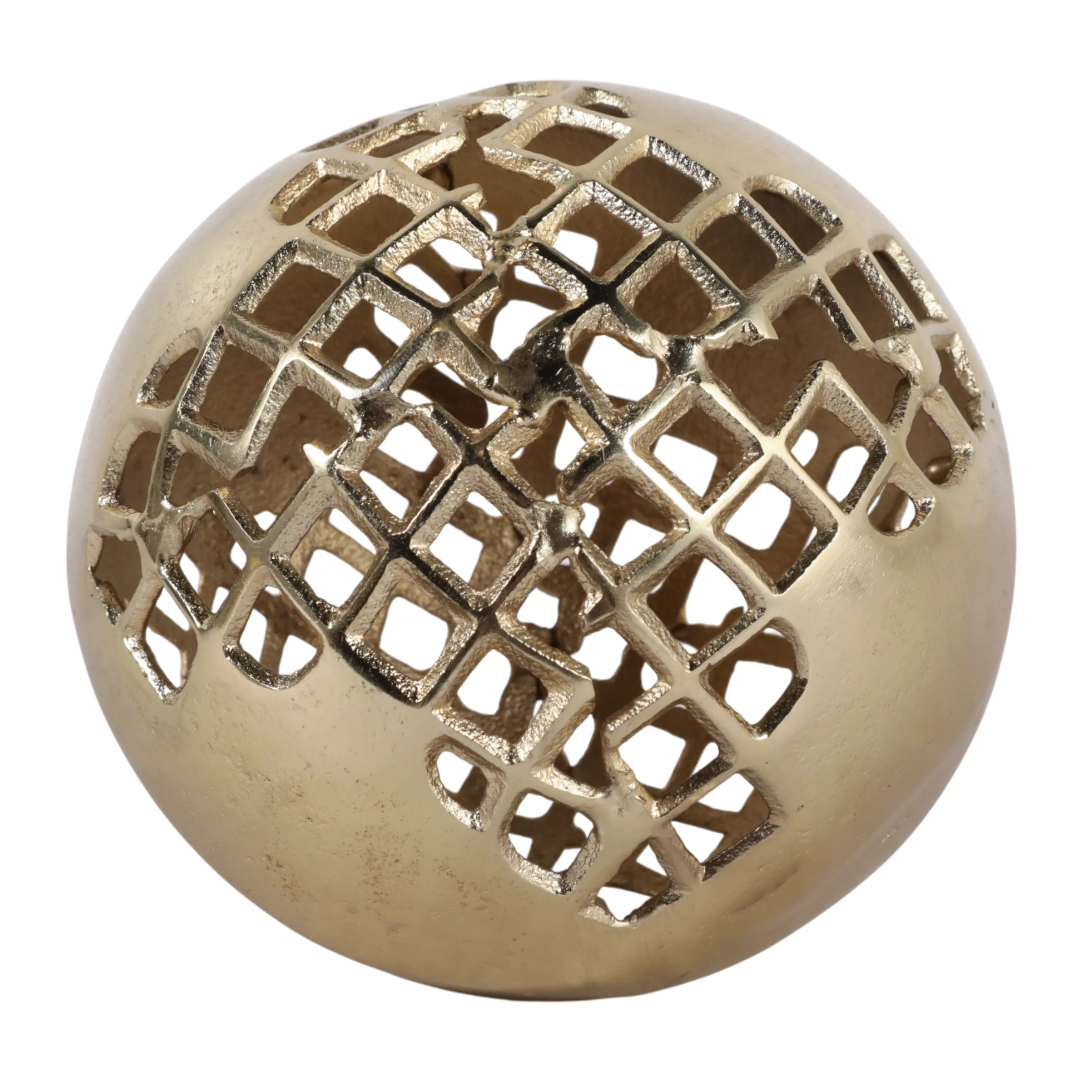 6" Partial Mesh Orb, Gold