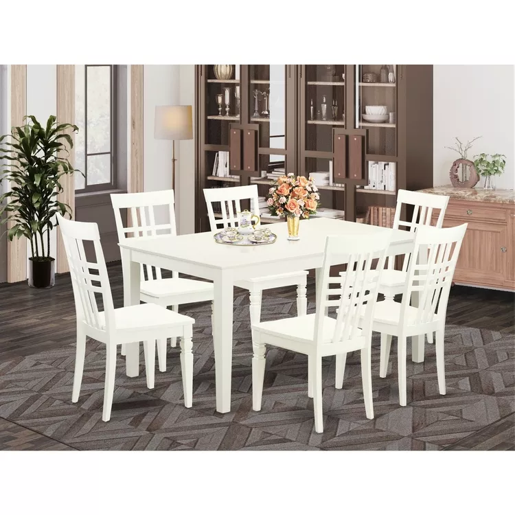 7-Piece Dining Set - Kitchen Table & 6 Chairs