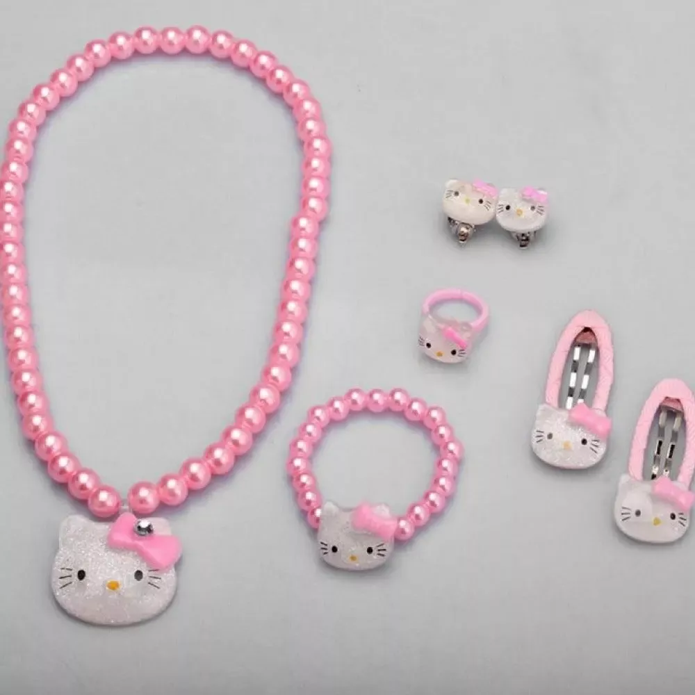 7 Pieces of Newly Soft Light Jewelry Set For Girls