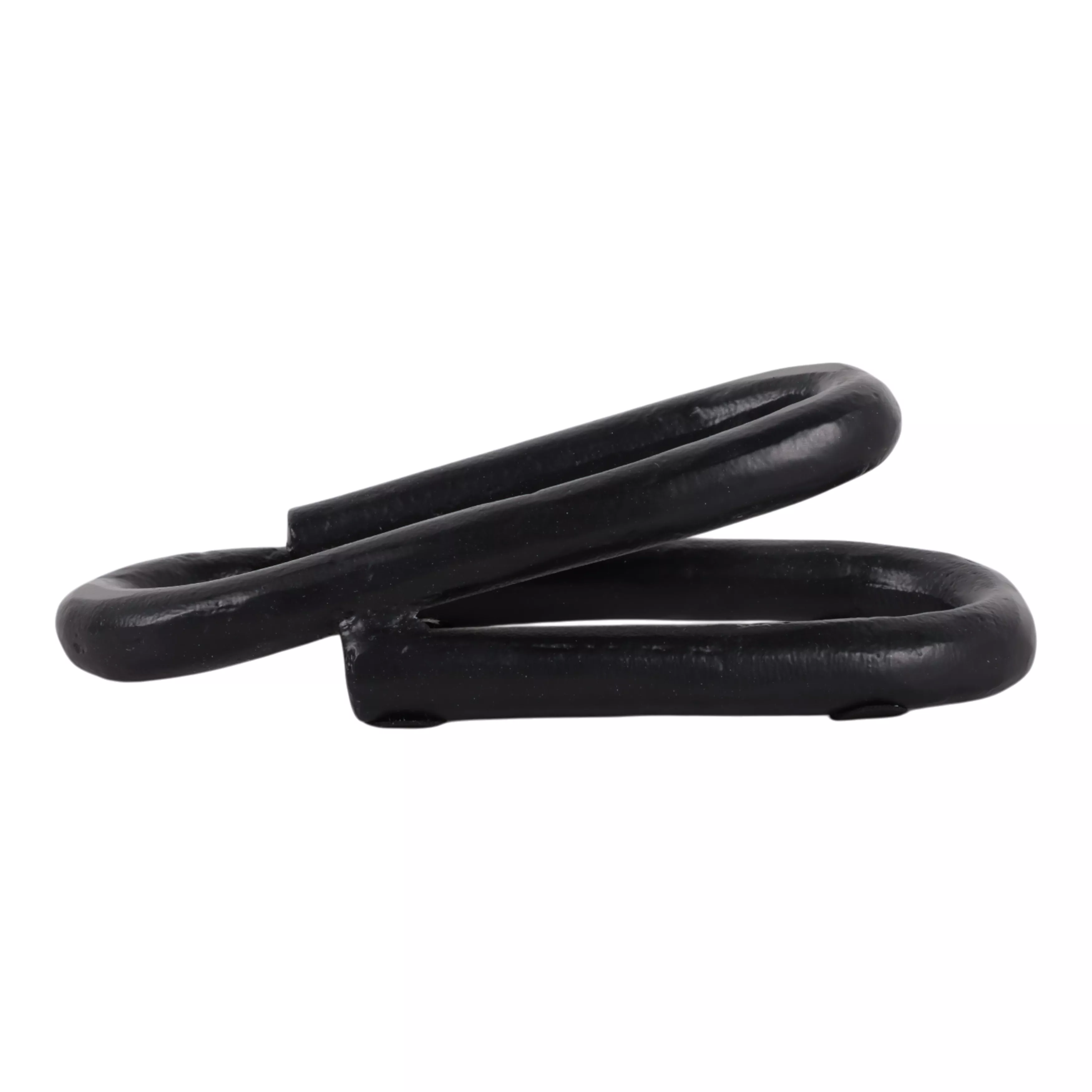 8x4" Paper Clip Object, Black