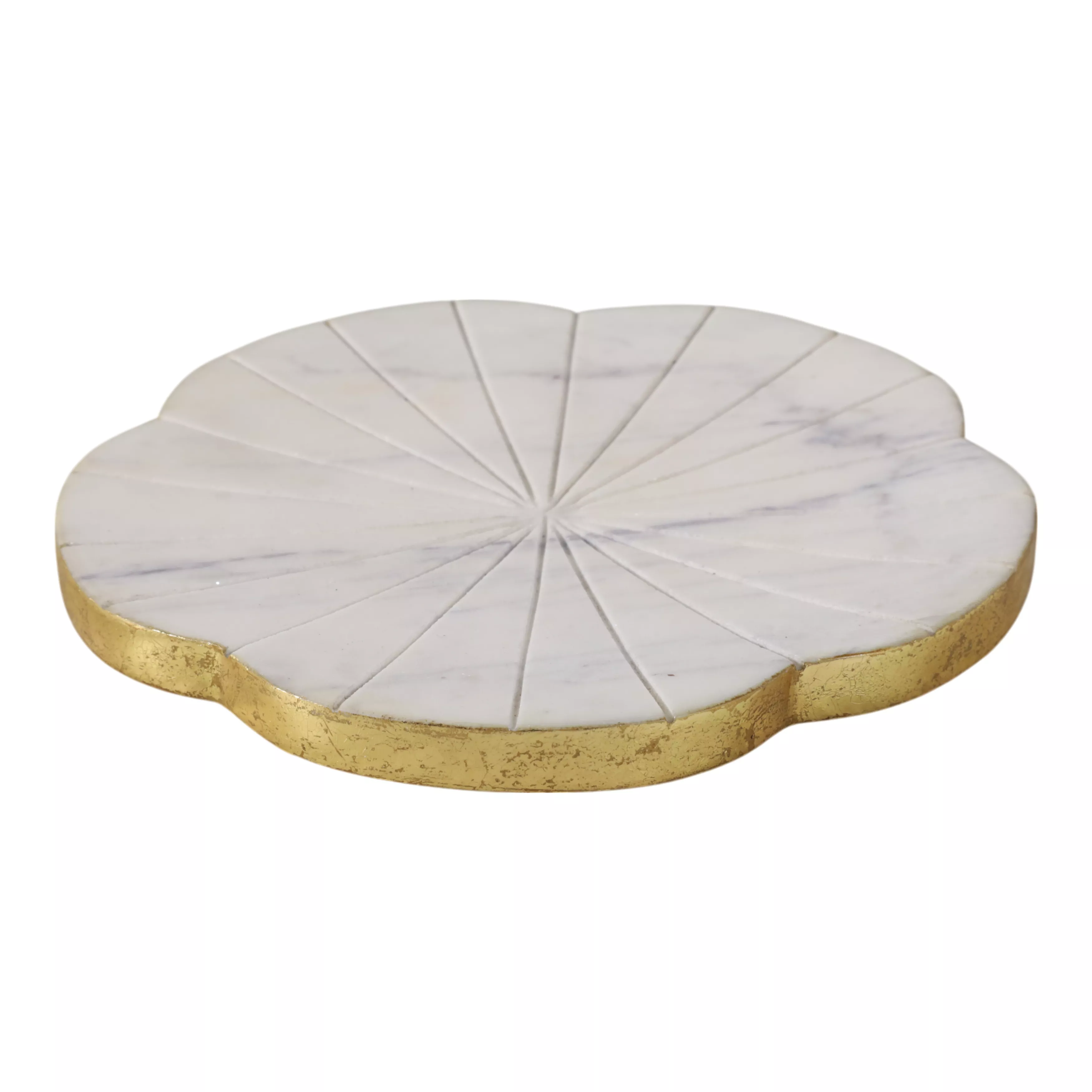 8x8 Marble Flower Tray