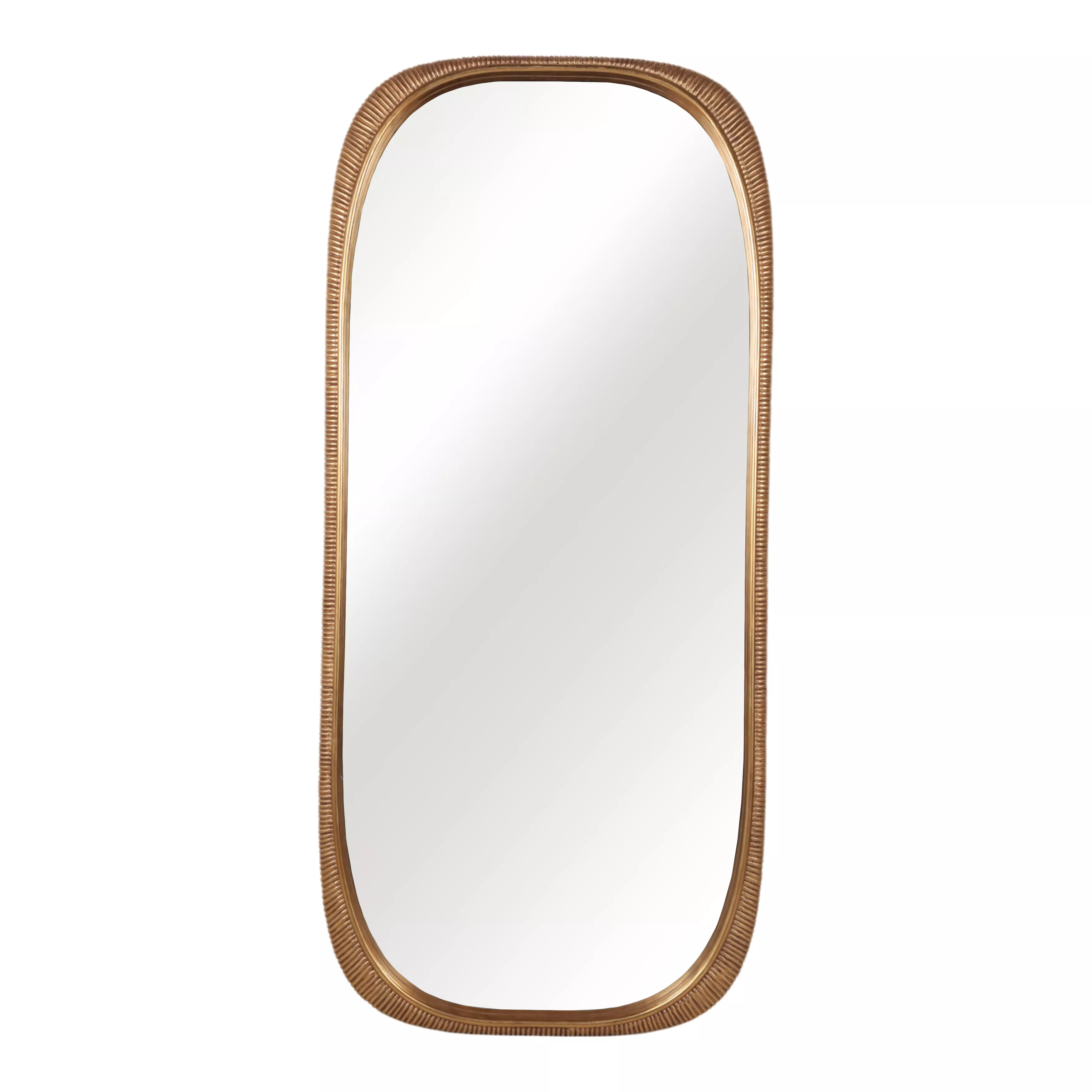 90x42 Ribbed Curved Mirror