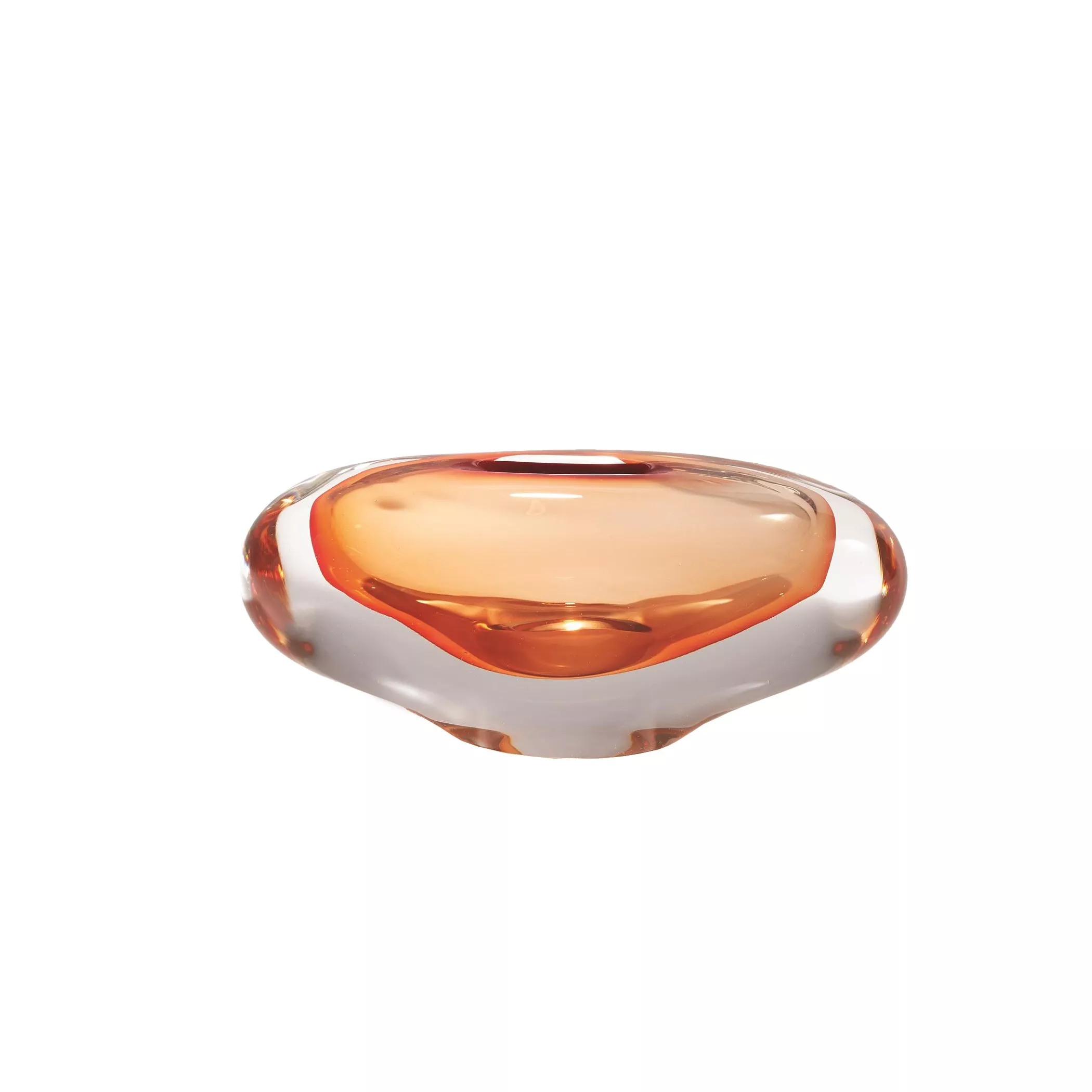Abstract Large Persimmon Bean Vase