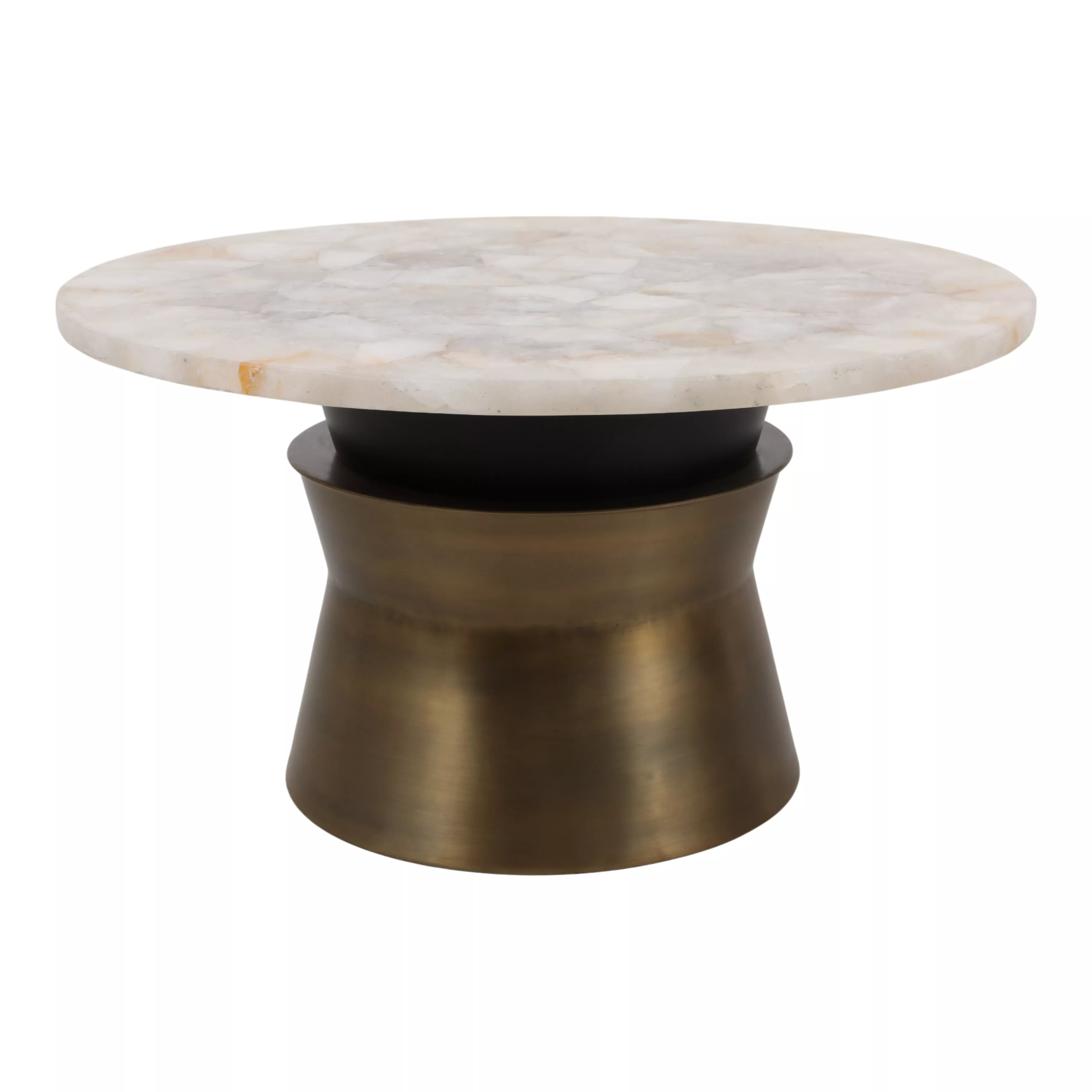Agate Top Metal Coffee Table