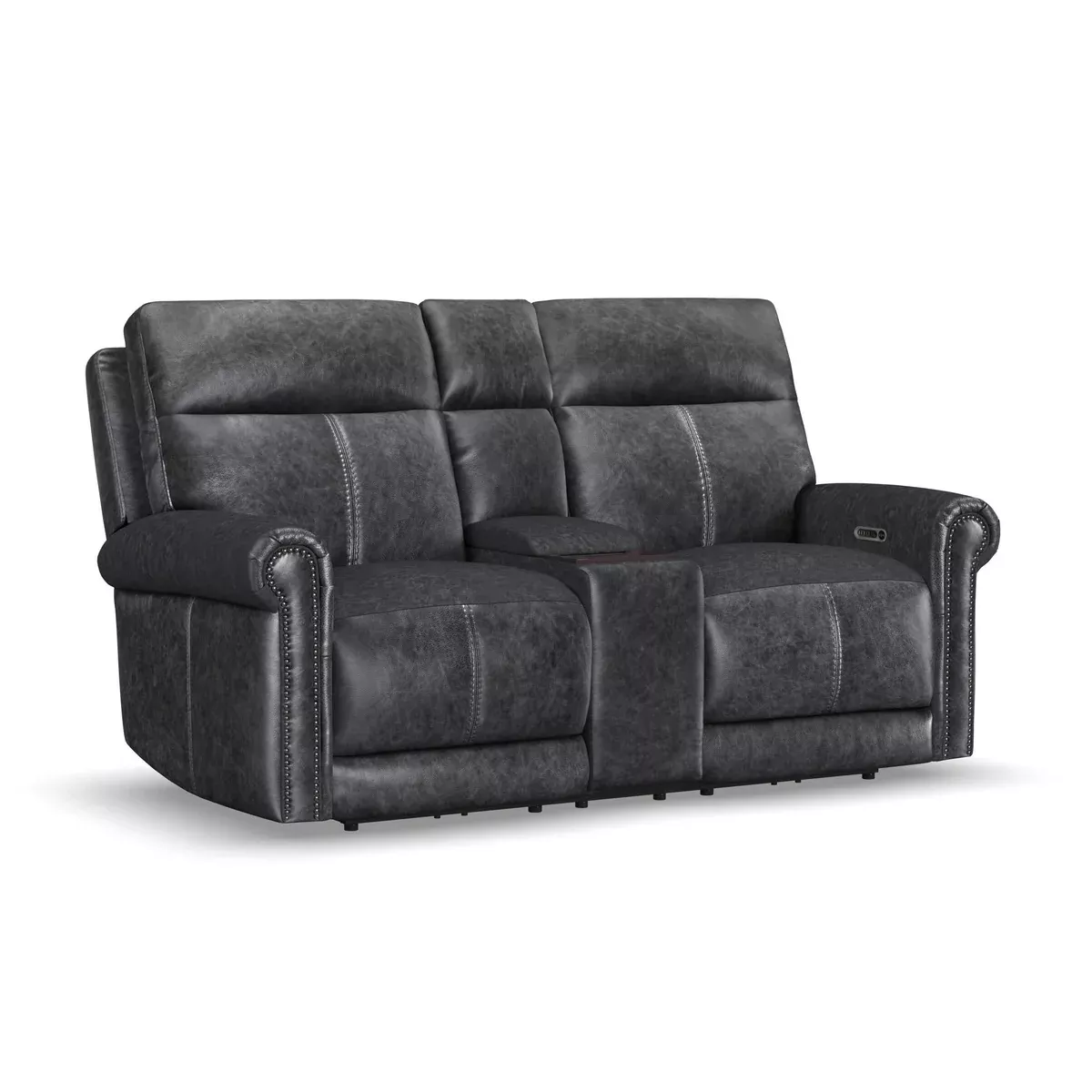 Alexander - Power Reclining Loveseat With Console, Power Headrest & Lumbar