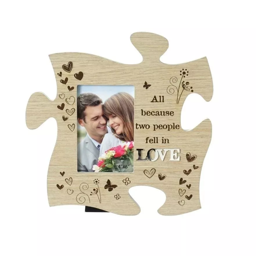 All Because - Puzzle Photo Frame