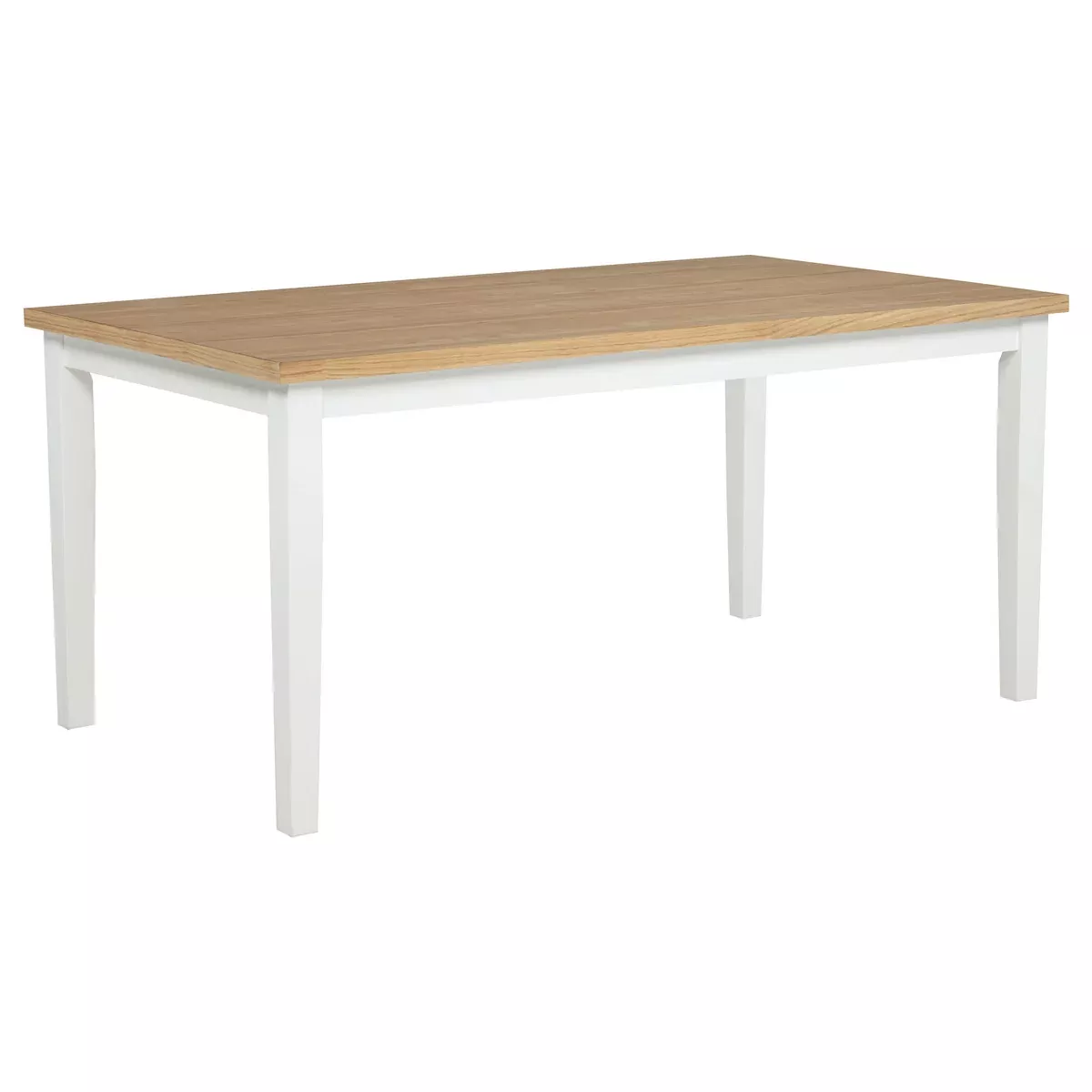 Andrews 66-inch Rectangular Dining Table Light Ash and White