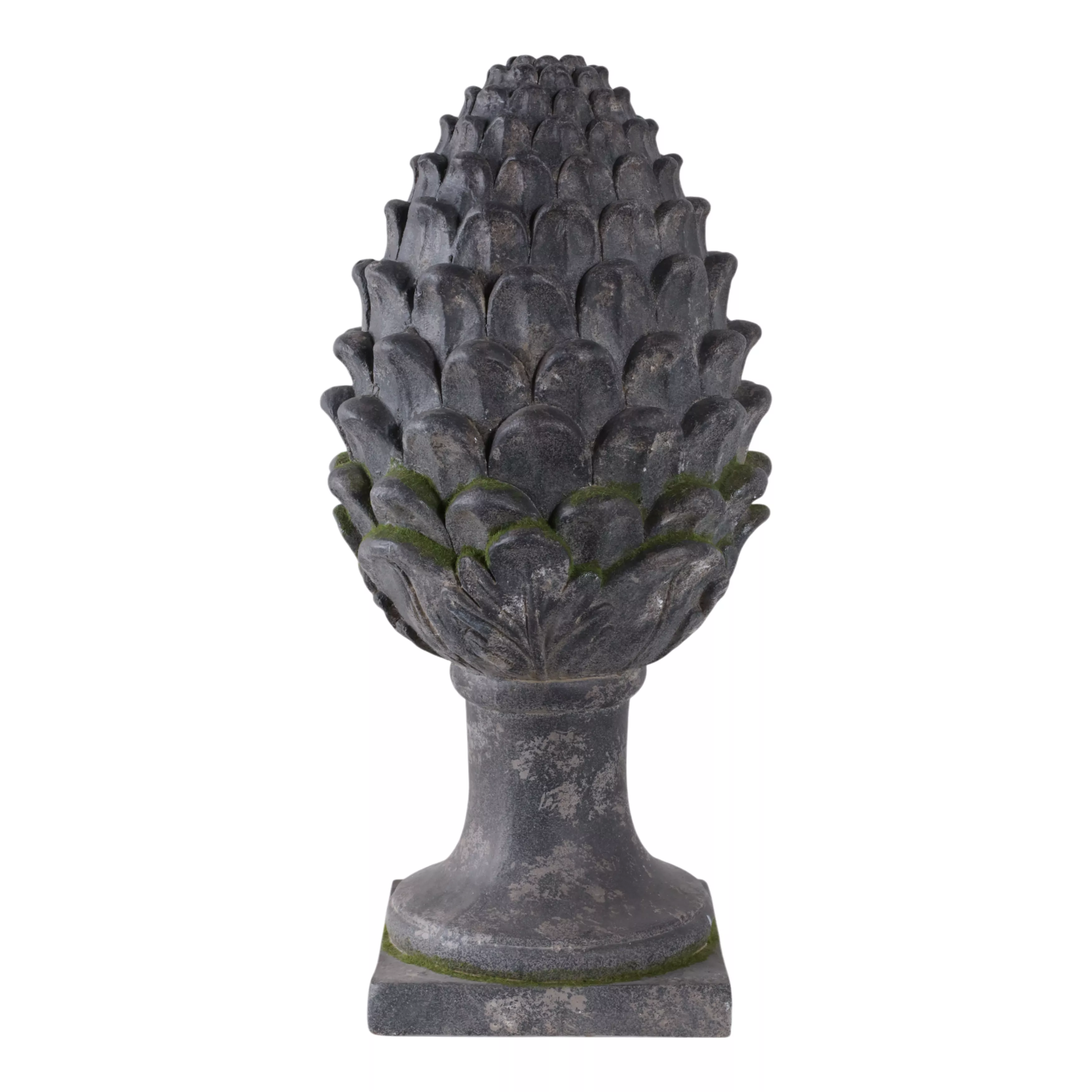 Artichoke Statue with Moss