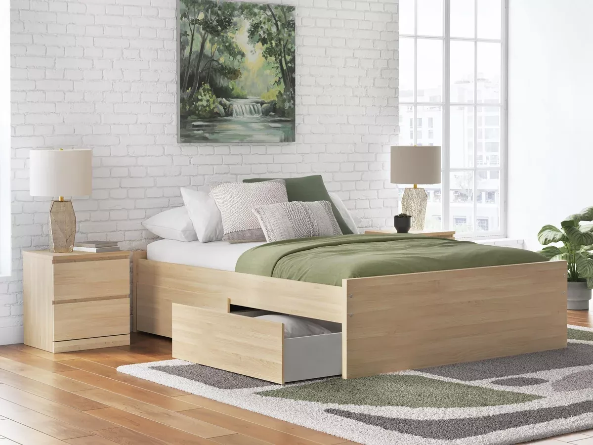 Ashley Express - Onita Queen Platform Bed with 2 Side Storage
