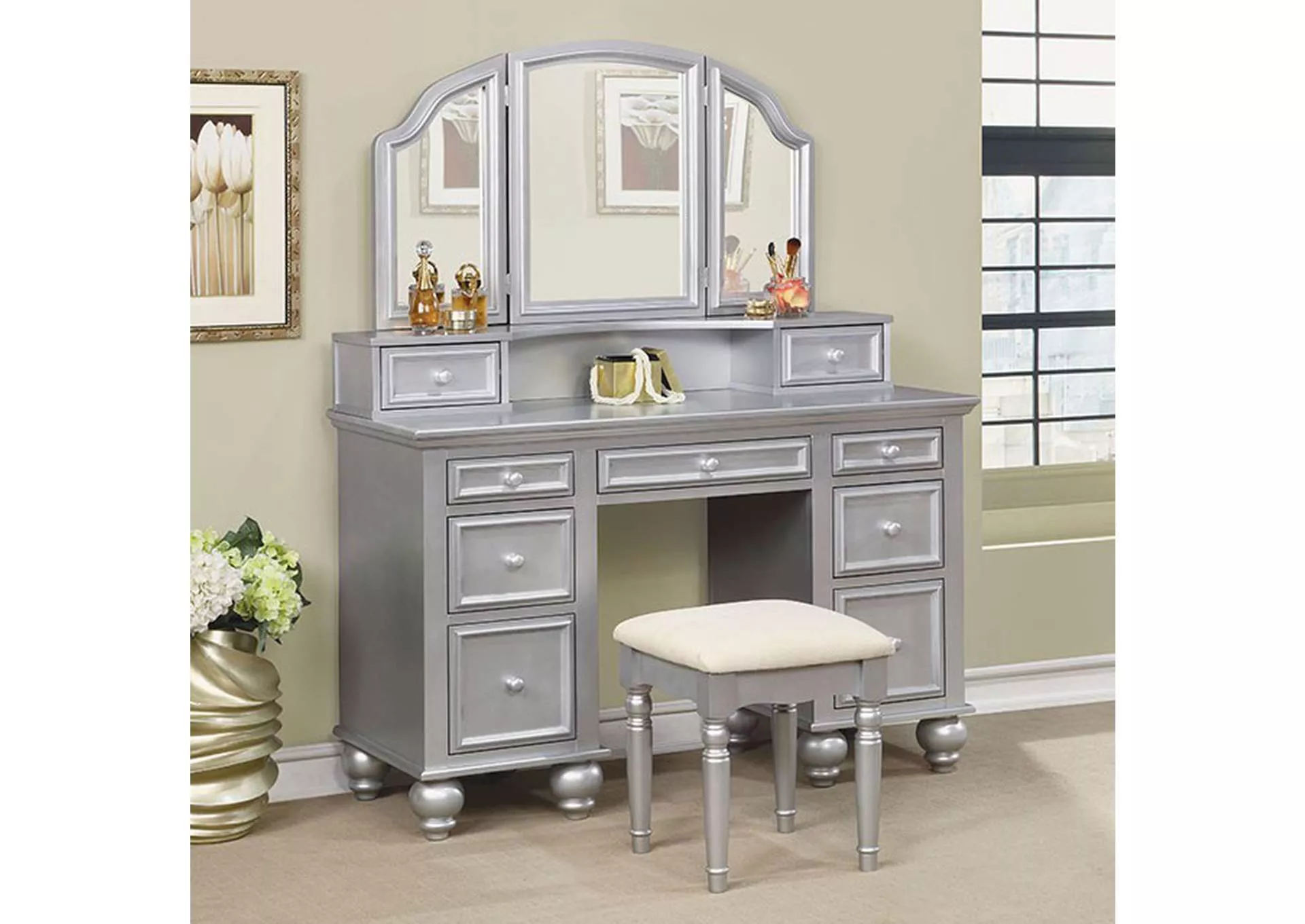 Athy Vanity w/ Stool