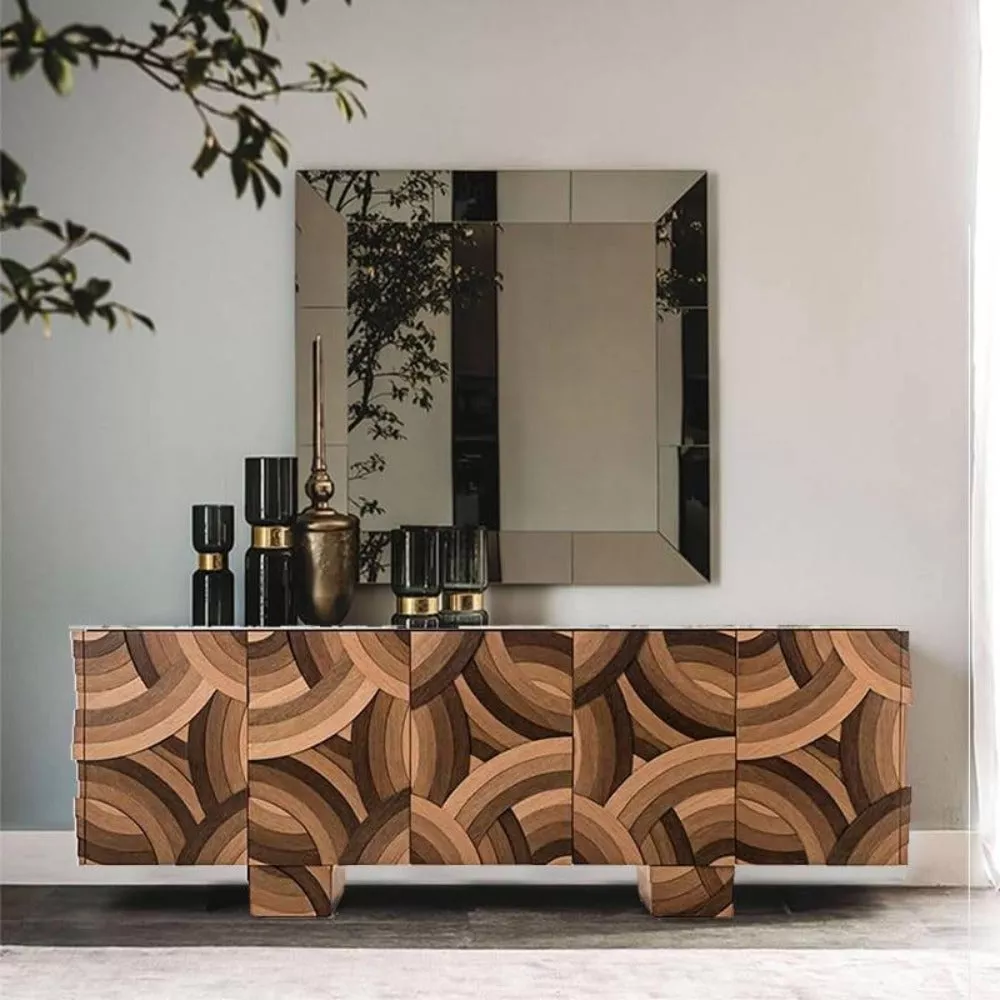 Attractive Wooden Buffet Table