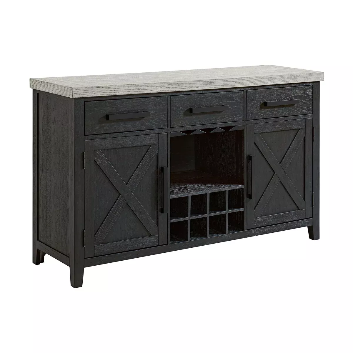 Axel - Server - Light Gray / Espresso