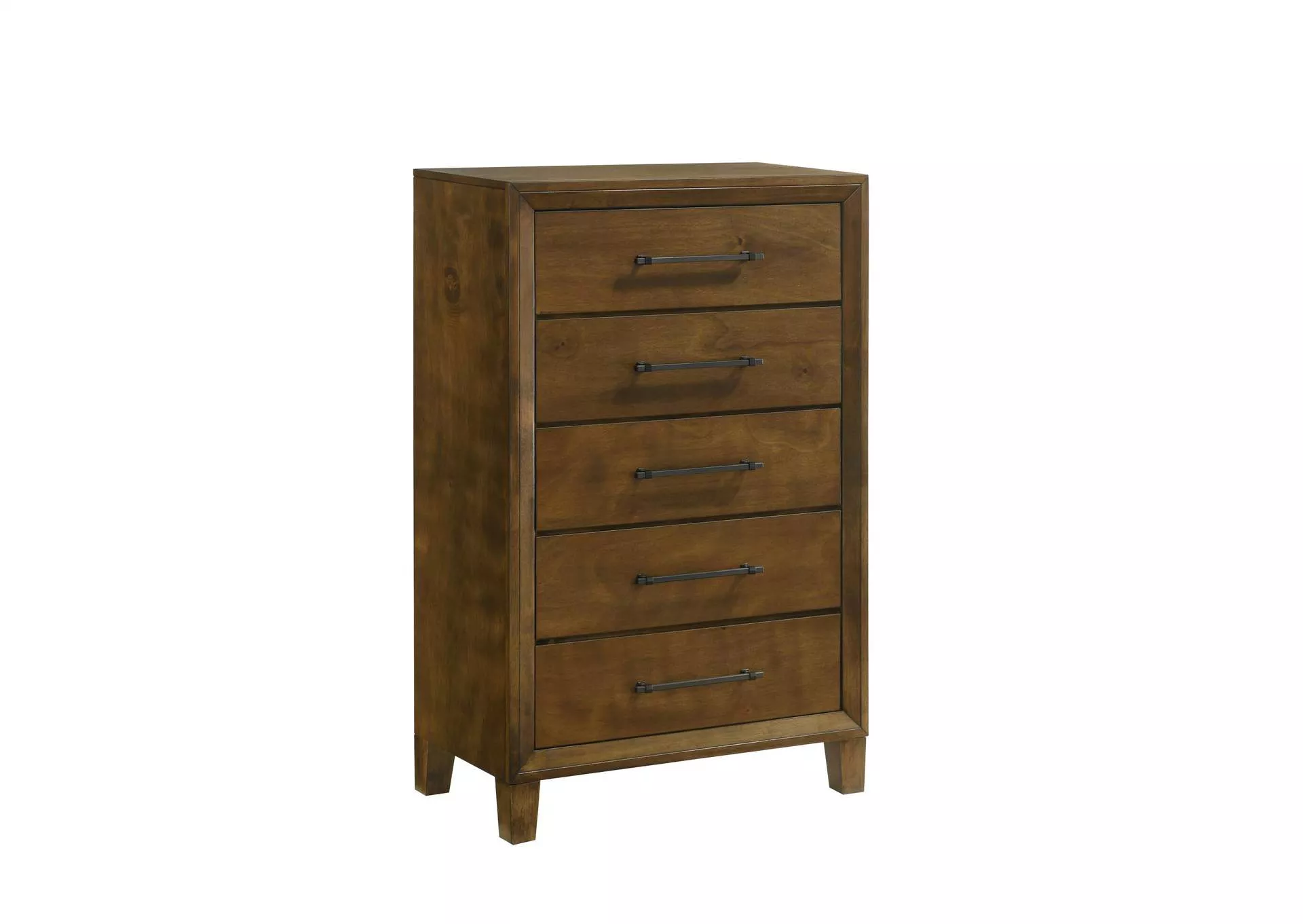 BALLARD 5 DRAWER CHEST - WALNUT