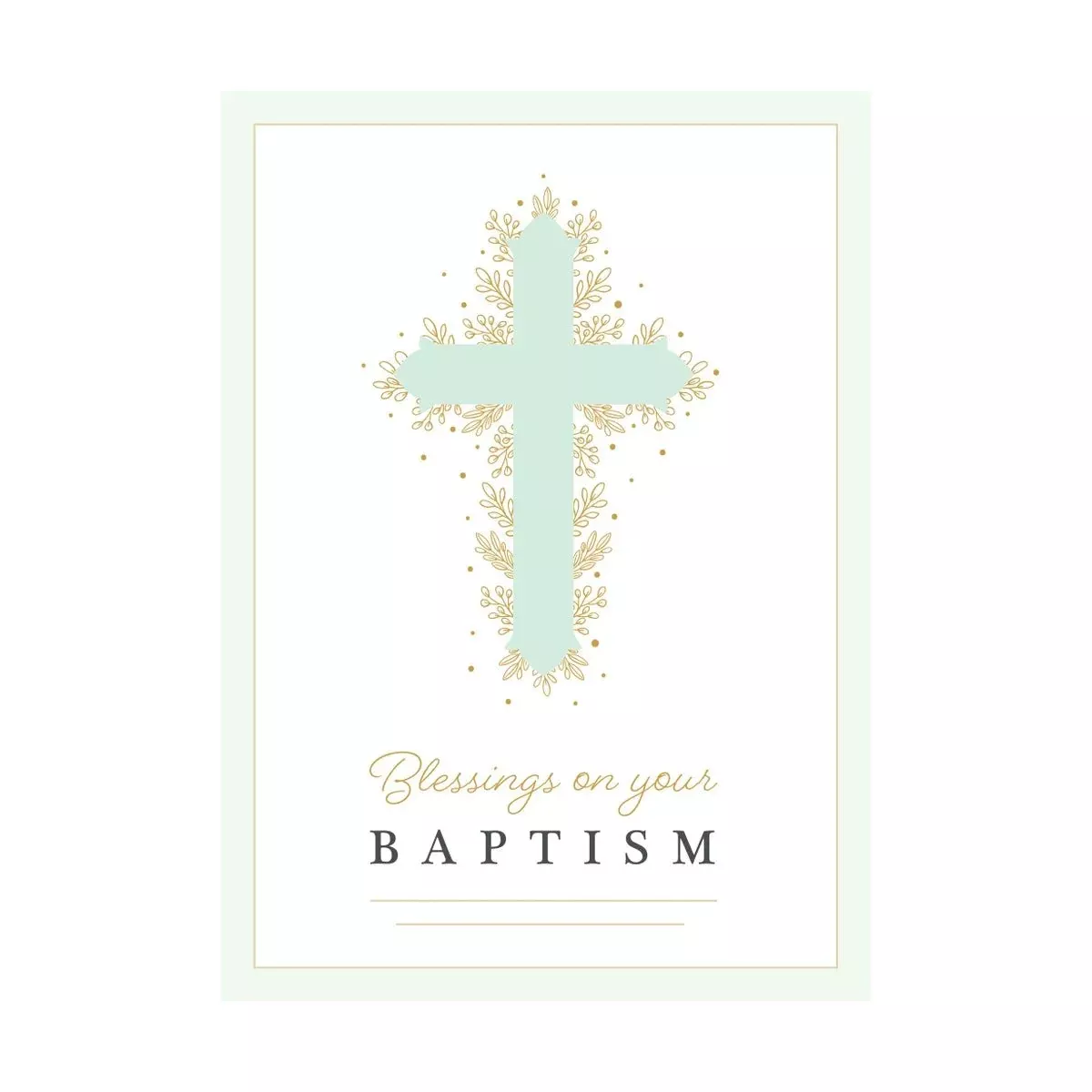 Baptism Green - Greeting Card - Baptism
