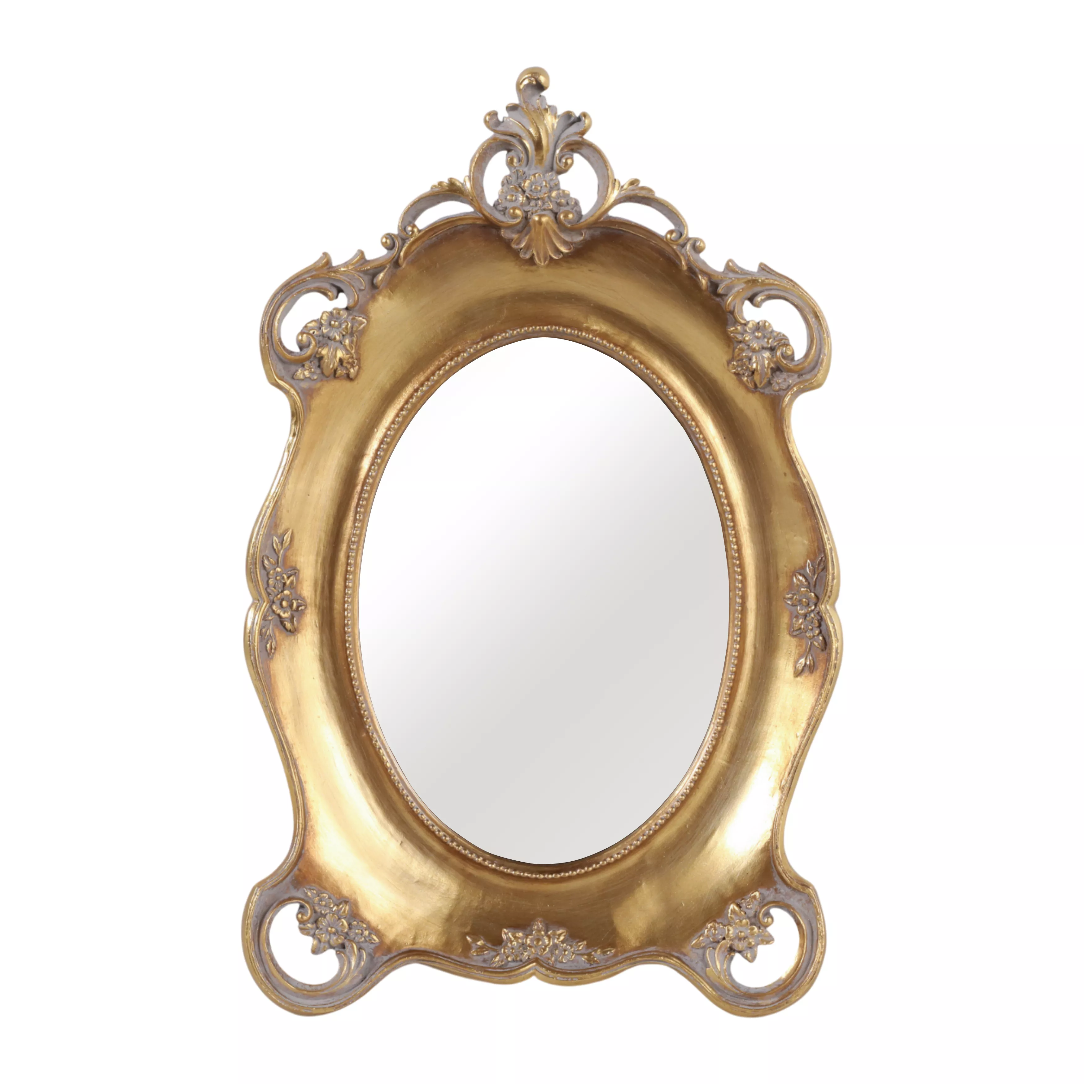 Baroque Table Top Mirror, Gold