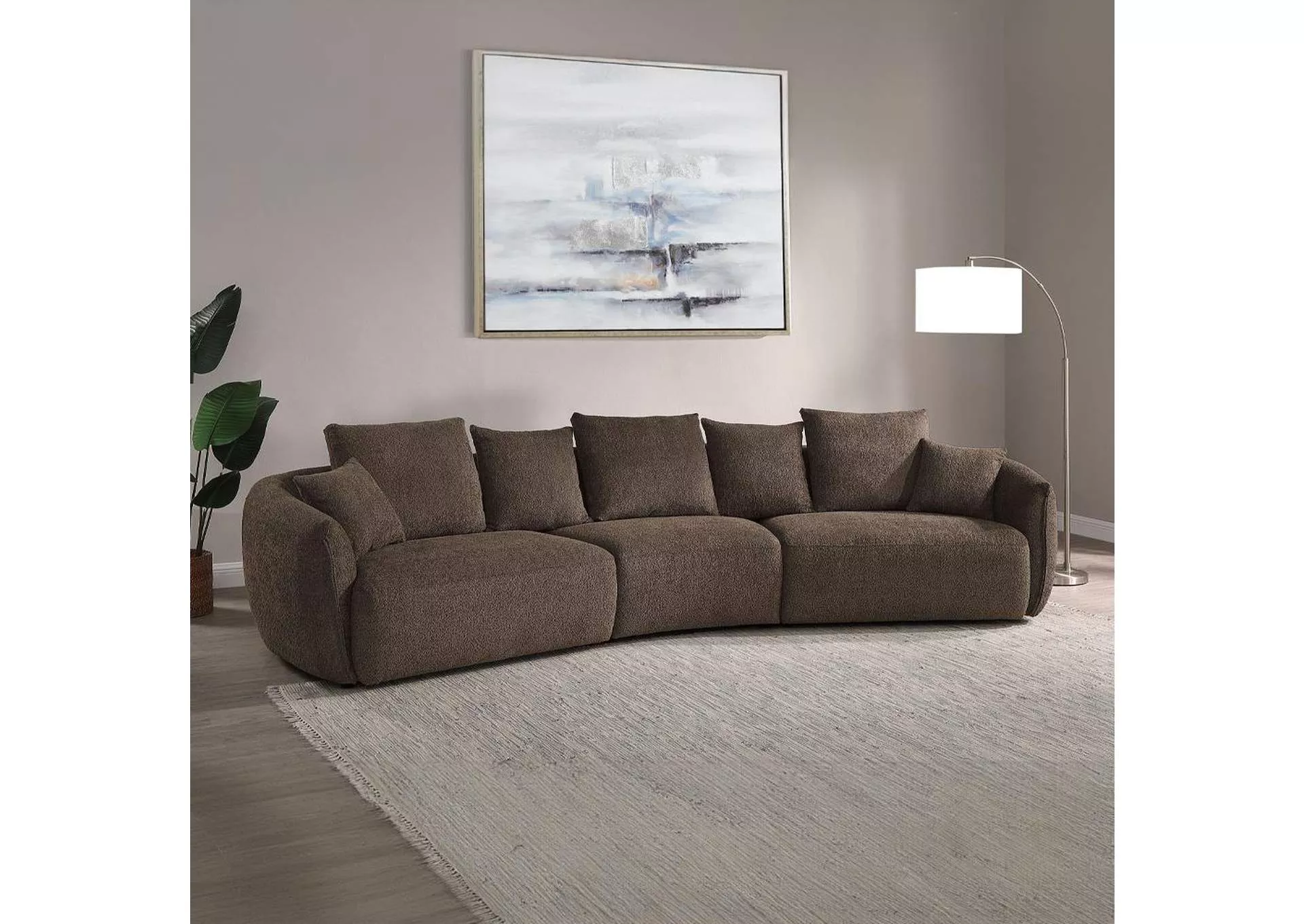 Bash Sofa with 7 Pillows