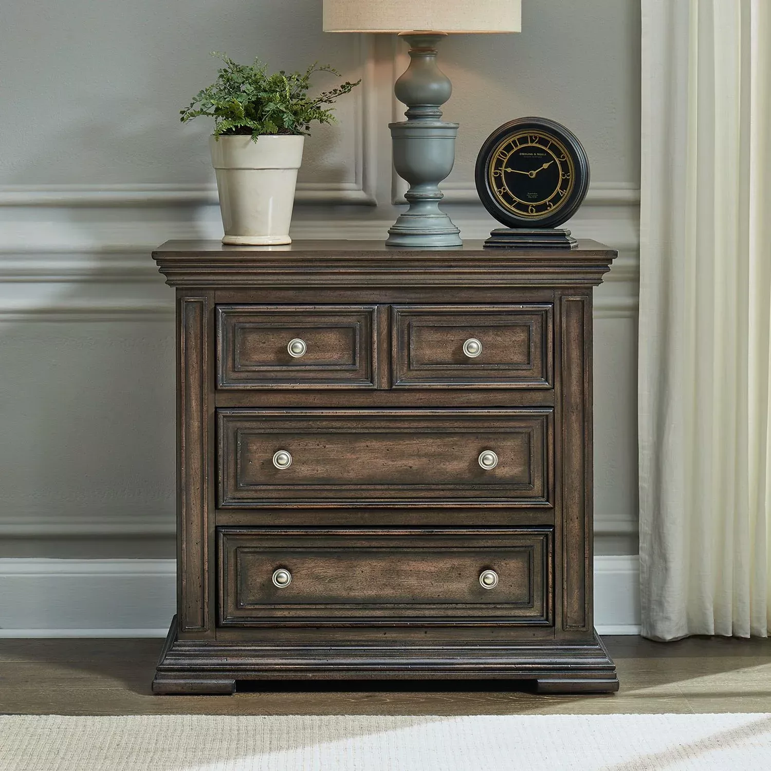 Big Valley - Bedside Chest With Charging Station