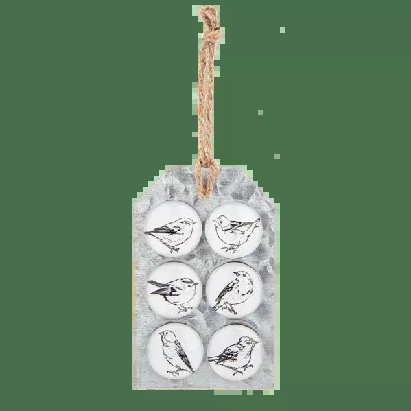 Bird Line Drawing Magnets - Set of 6