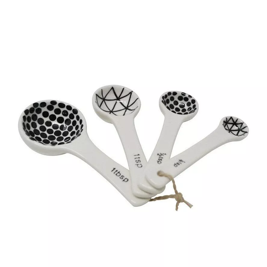 Black & White Measuring Spoons