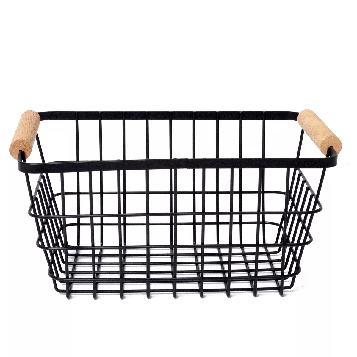Black Wire Rectangular Basket