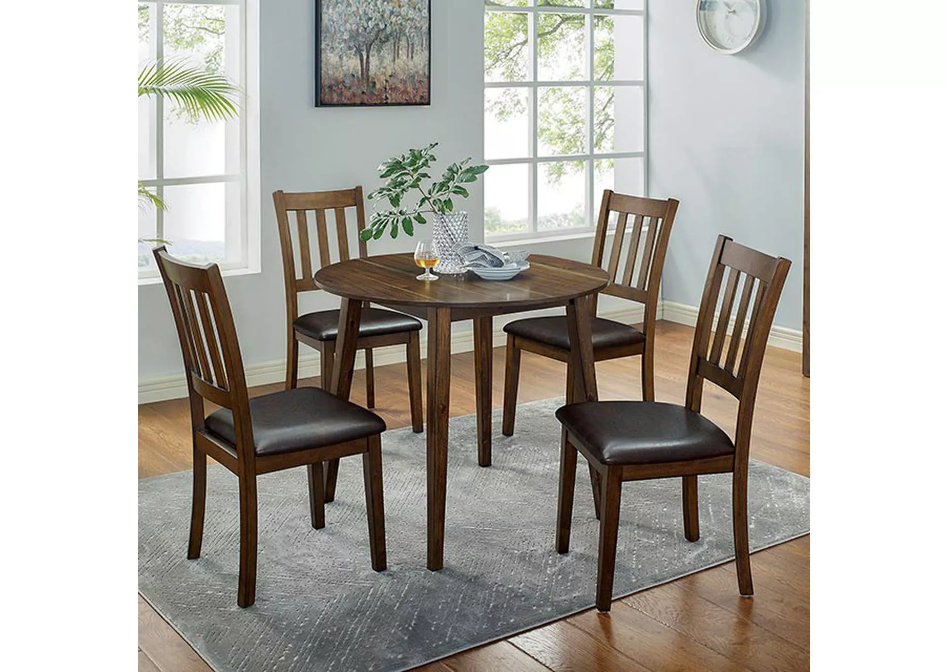 Blackwood - 5 Pc. Round Table Set