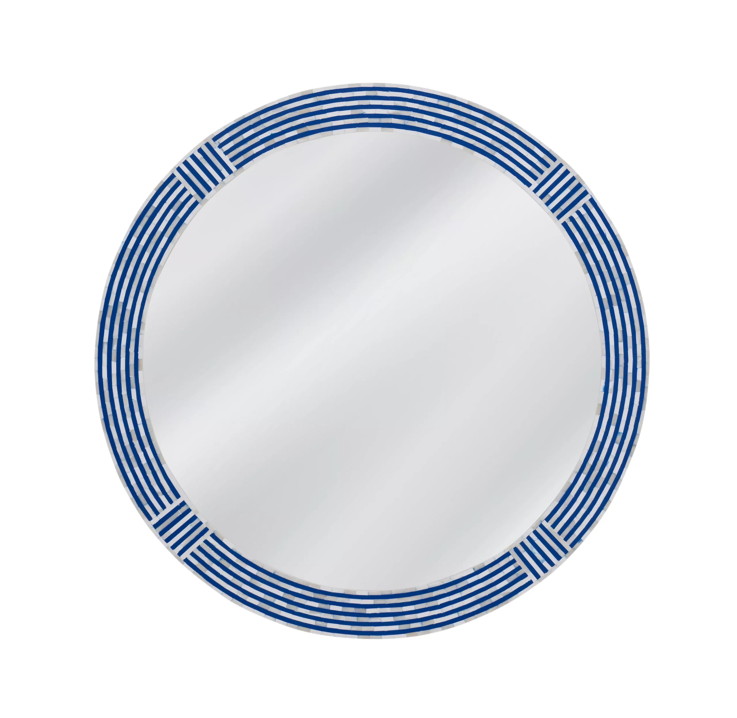 Blue Wall Mirror