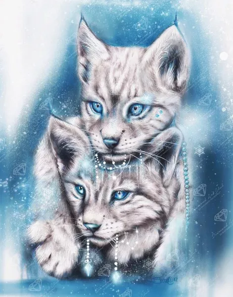 Blue Winter Lynx