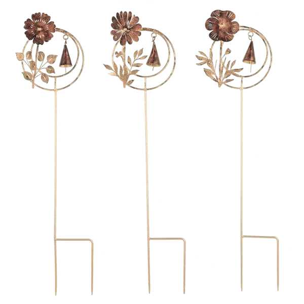 Botanical Chime Garden Stake