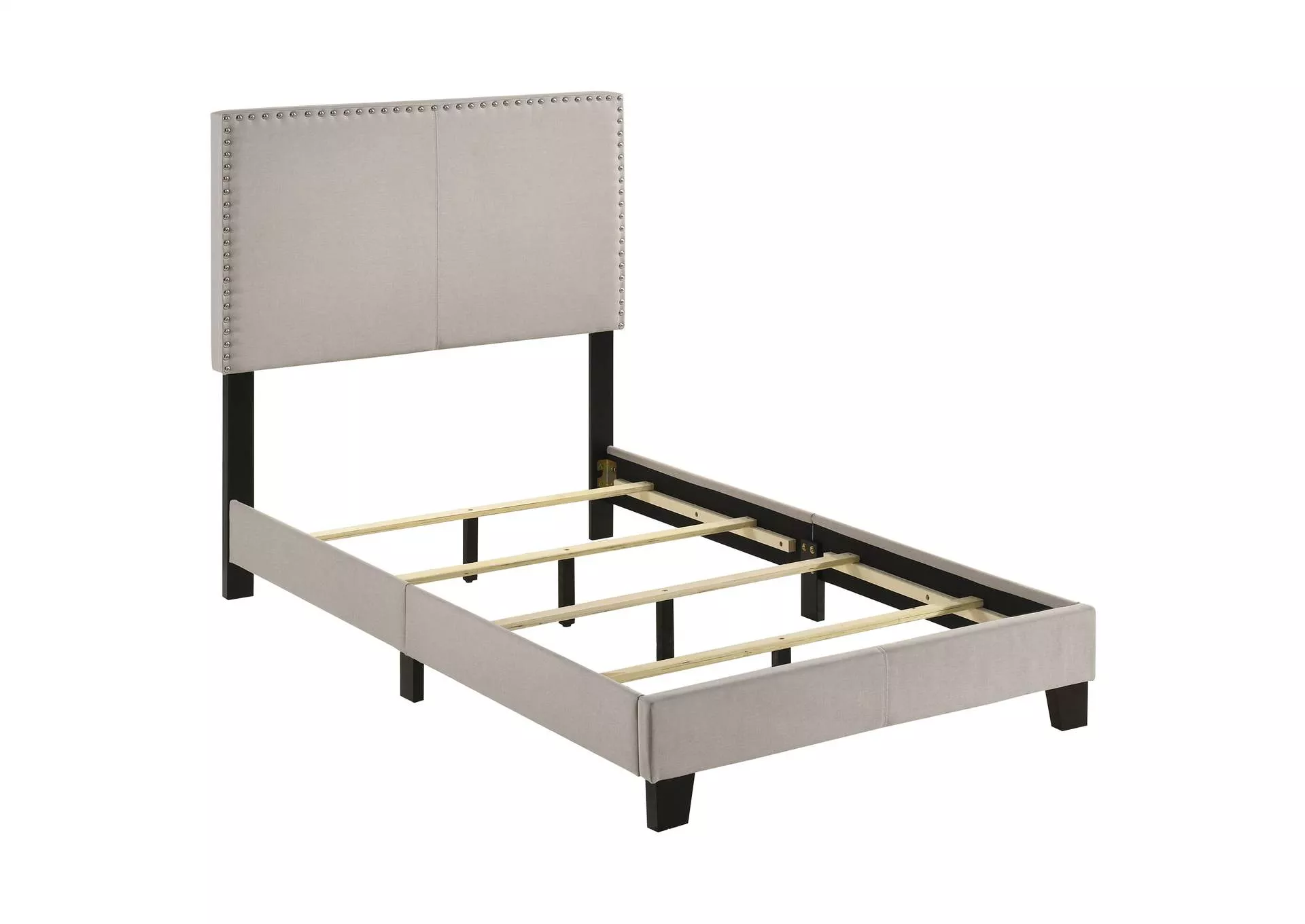 Boyd Upholstered Twin Panel Bed Ivory