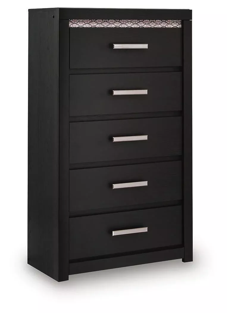 Brizmore - Five Drawer Chest - Black