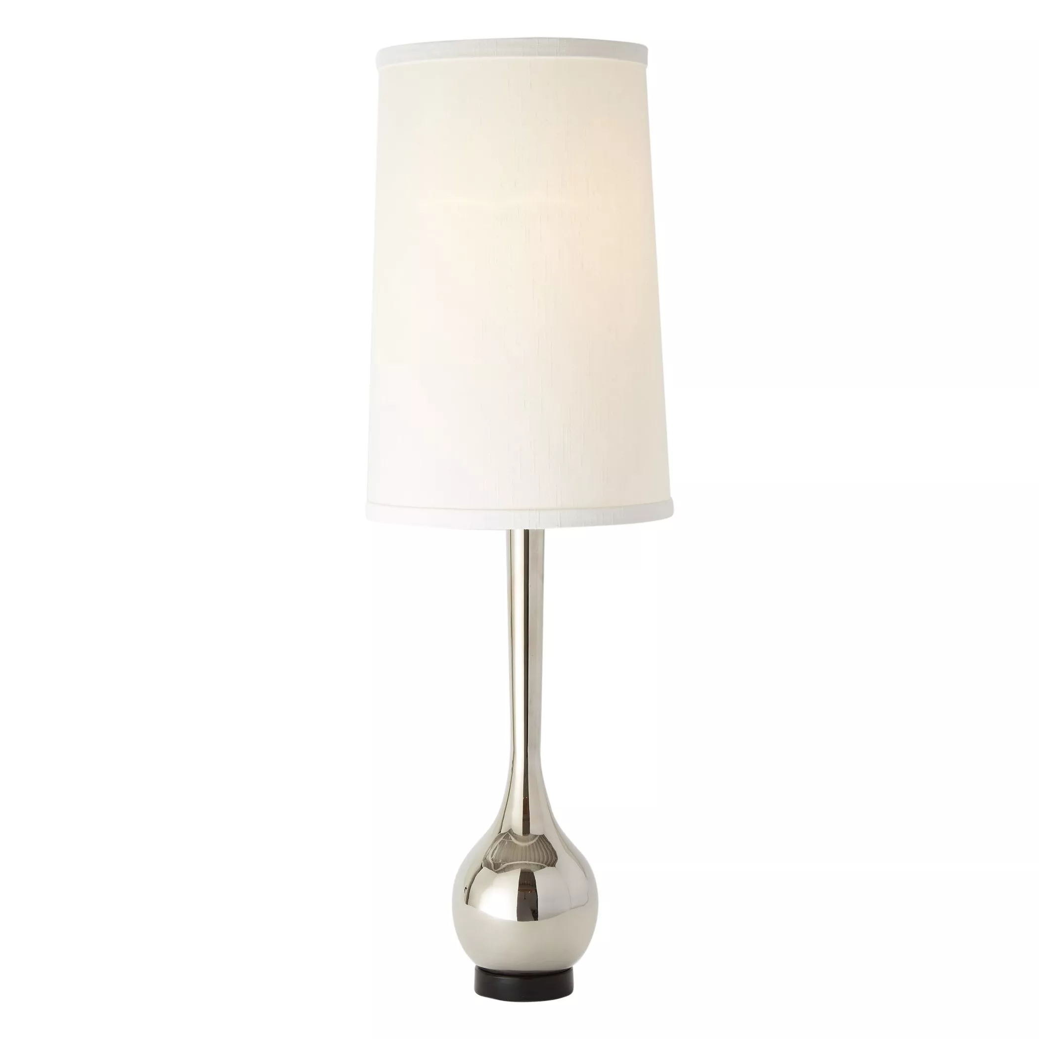 Bulb Vase Table Lamp-Silver