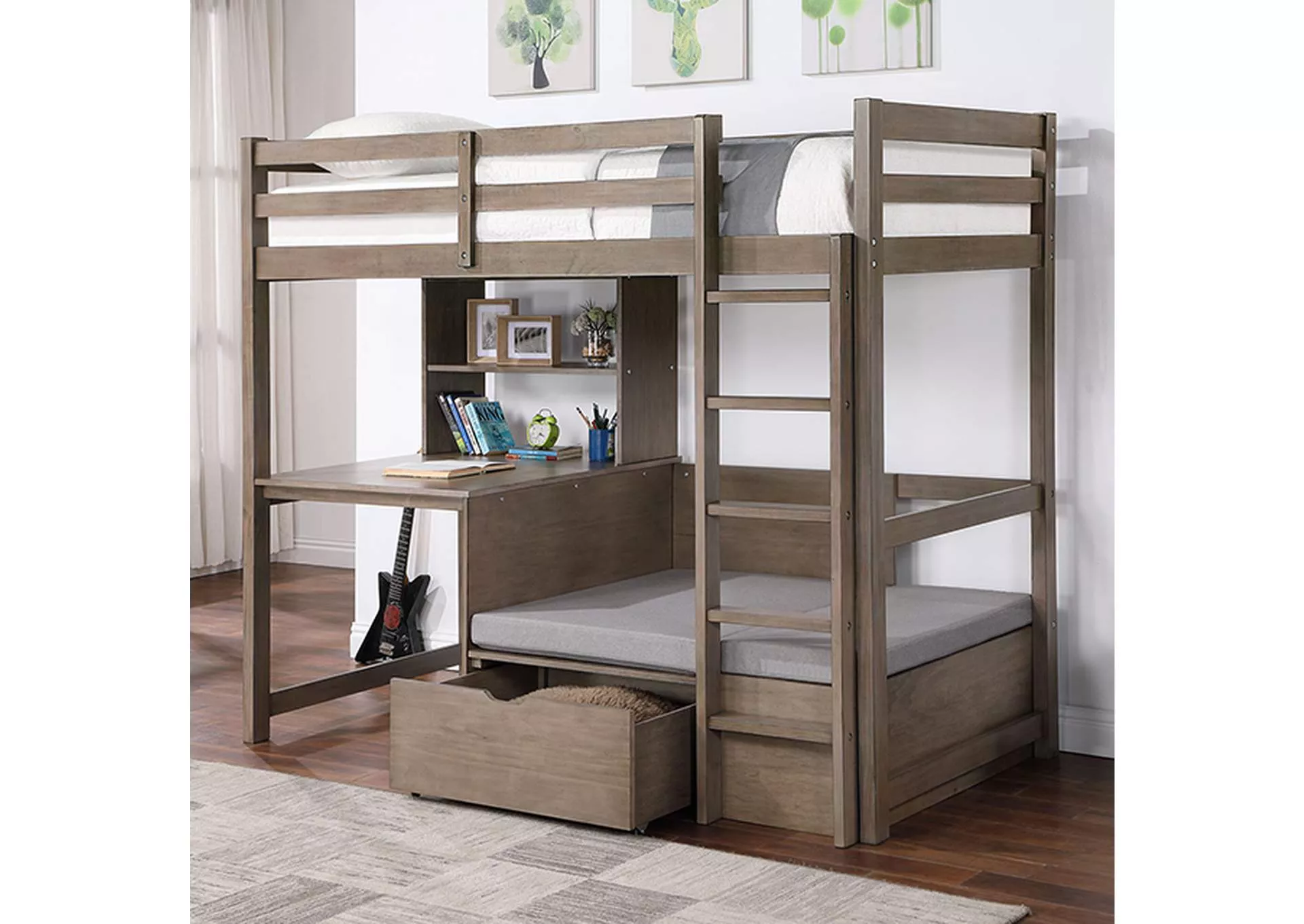 Callistus - Twin/Workstation Loft Bed