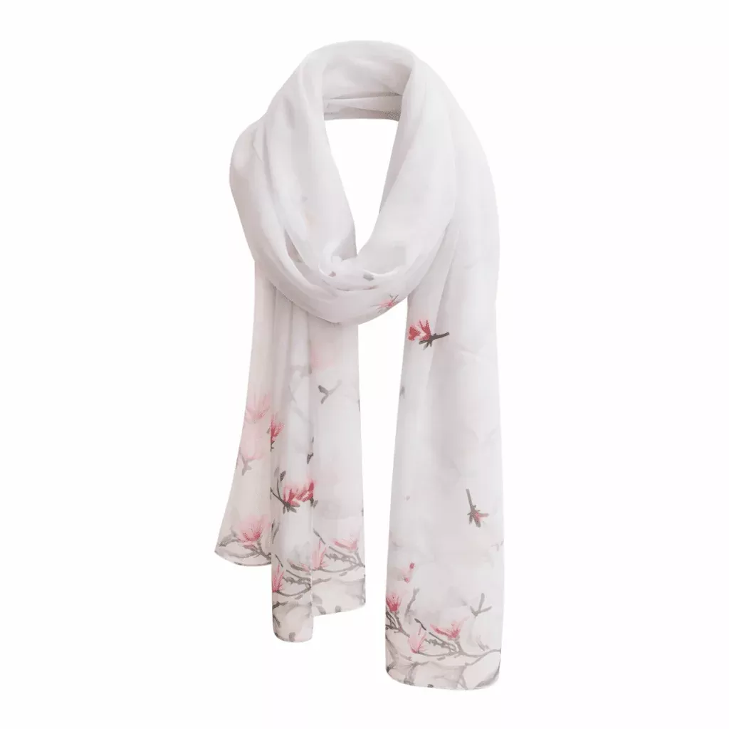 Chiffon Scarf - Early Blooms