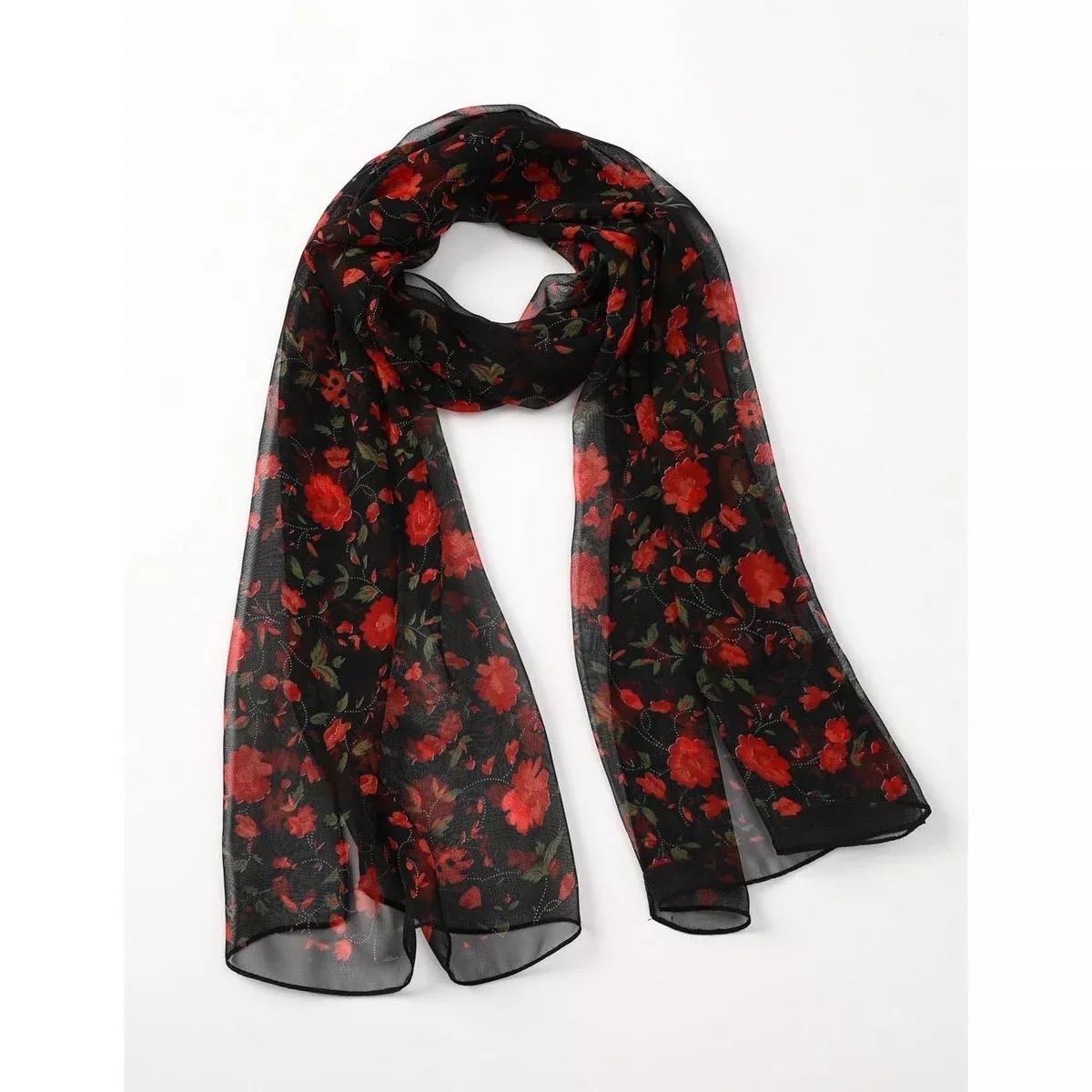 Chiffon Scarf - Flowers
