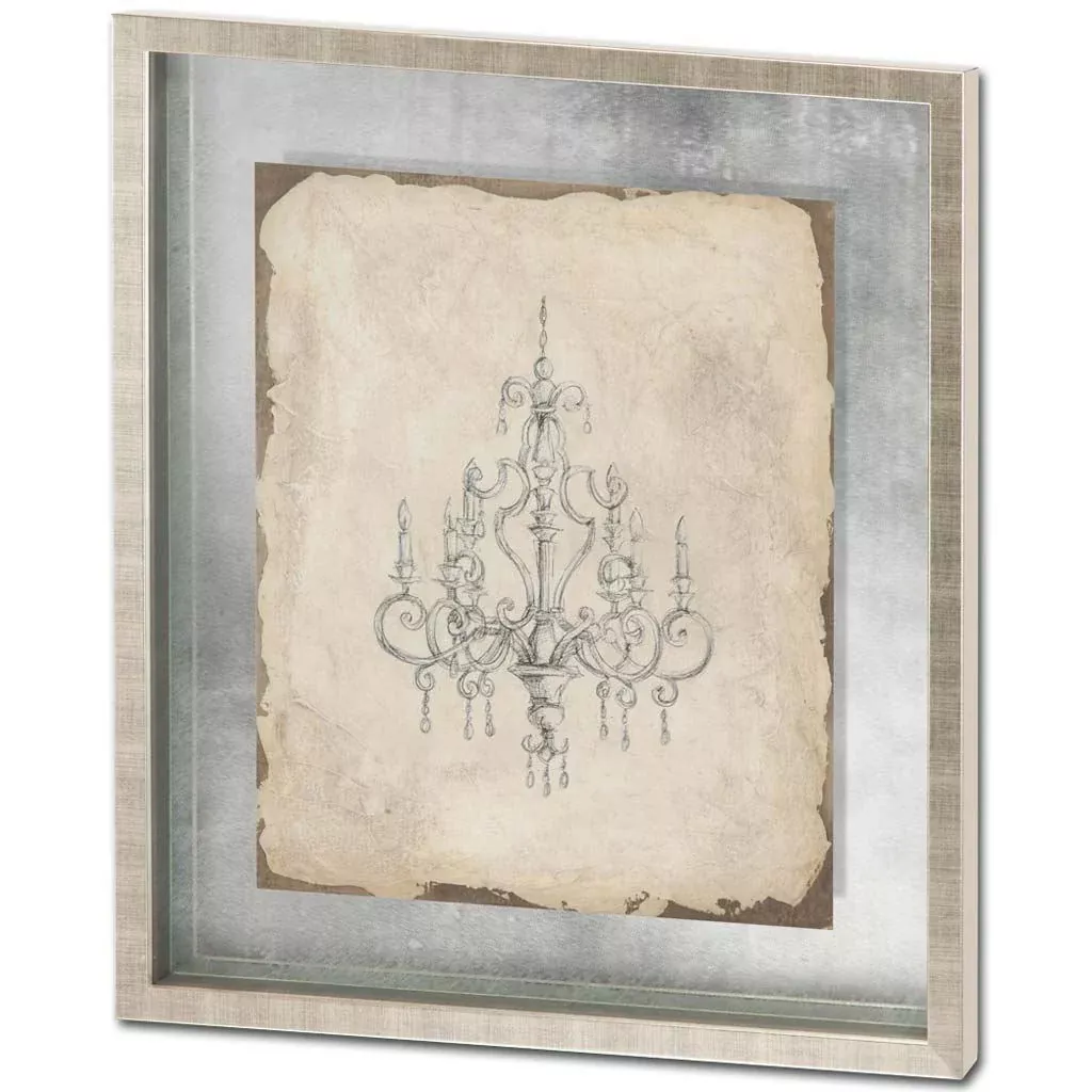 Classical Chandelier III - Framed Print