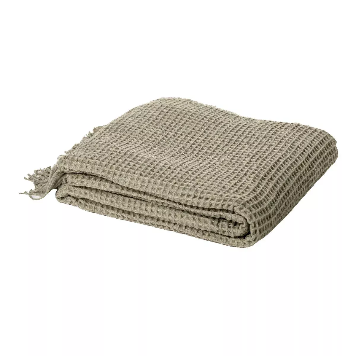 Coco Waffle Sage Throw