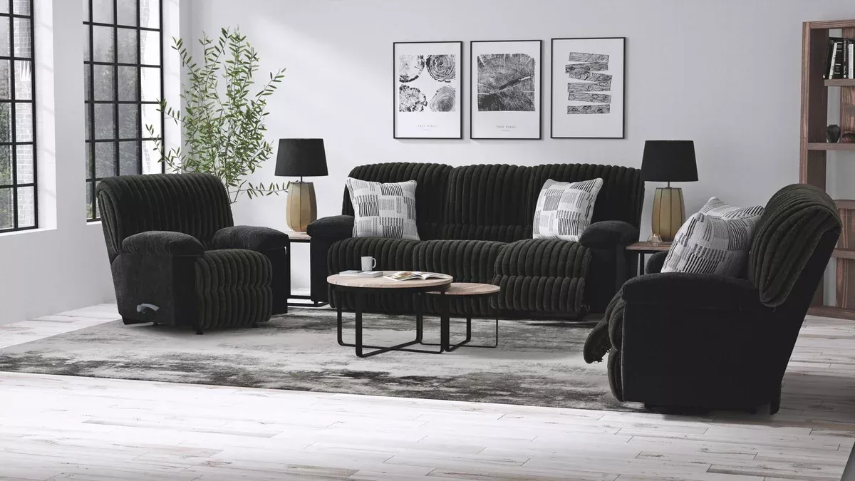 Comet - Lay Flat Reclining Sofa - Black