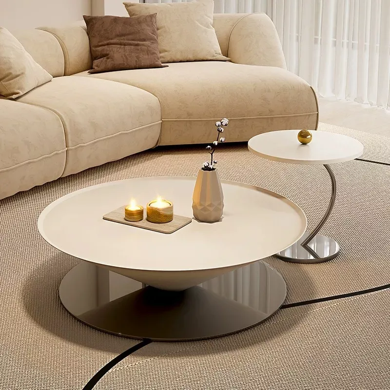 Cone Shaped Coffee Table With Side Table