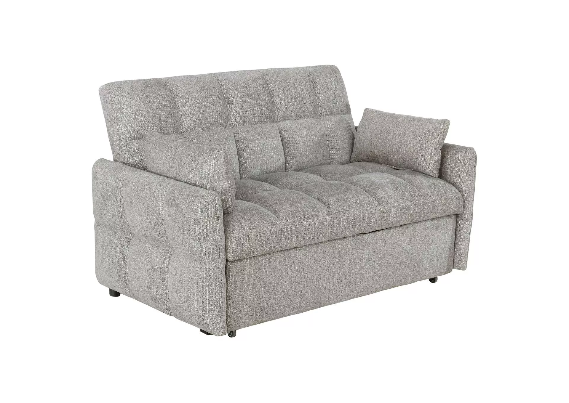 Cotswold Upholstered Convertible Sleeper Sofa Bed Light Grey