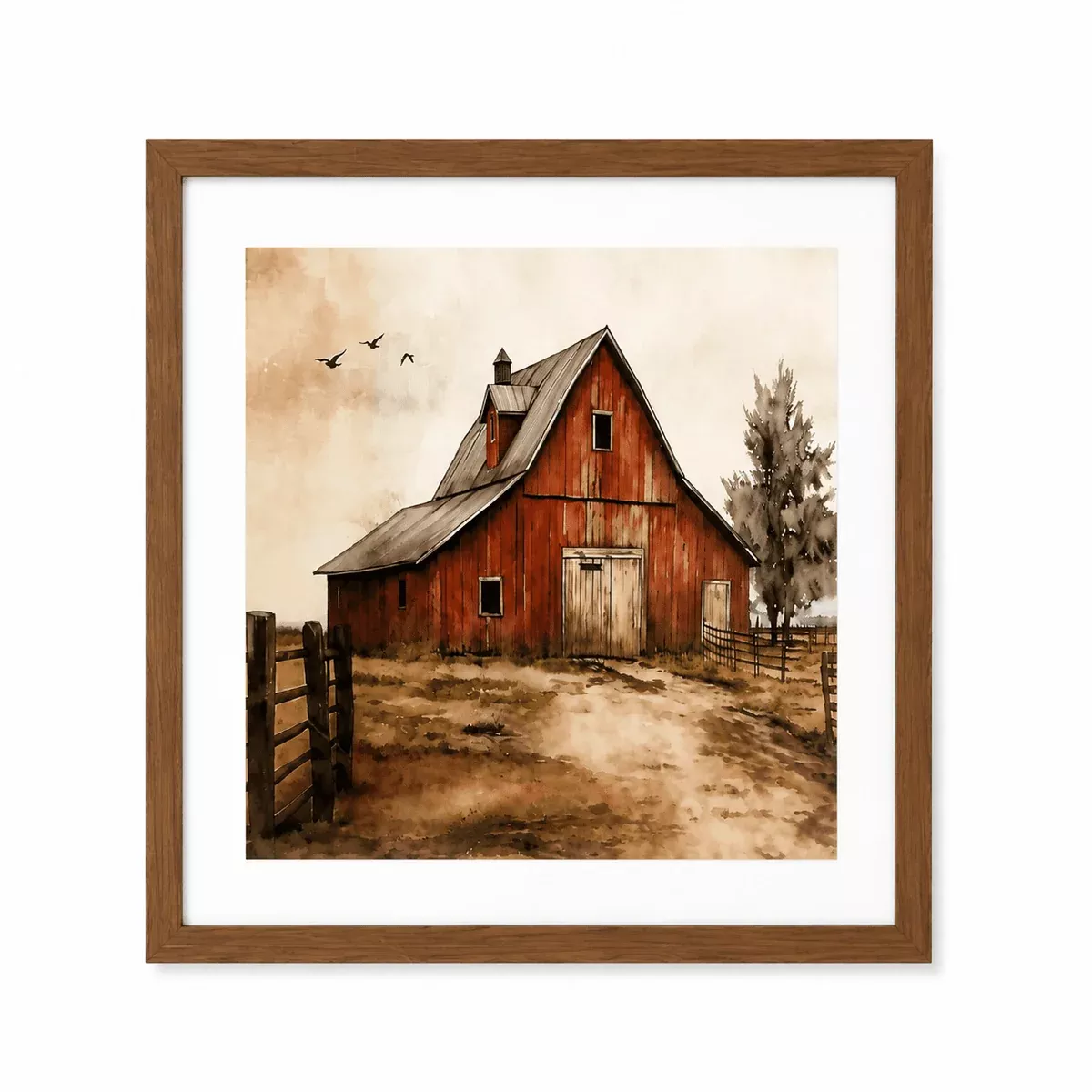 Country Barn - Framed Print