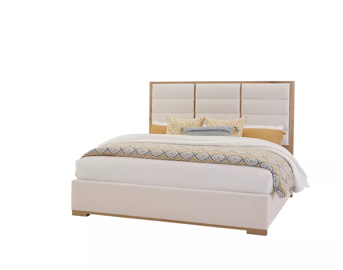 Crafted Oak - Upholstered Bed